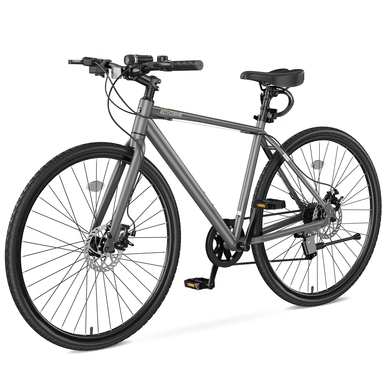 EOYOBIKE 700C (29in) Hybrid Bike 8-Speed Aluminum Urban Commuter for Adults
