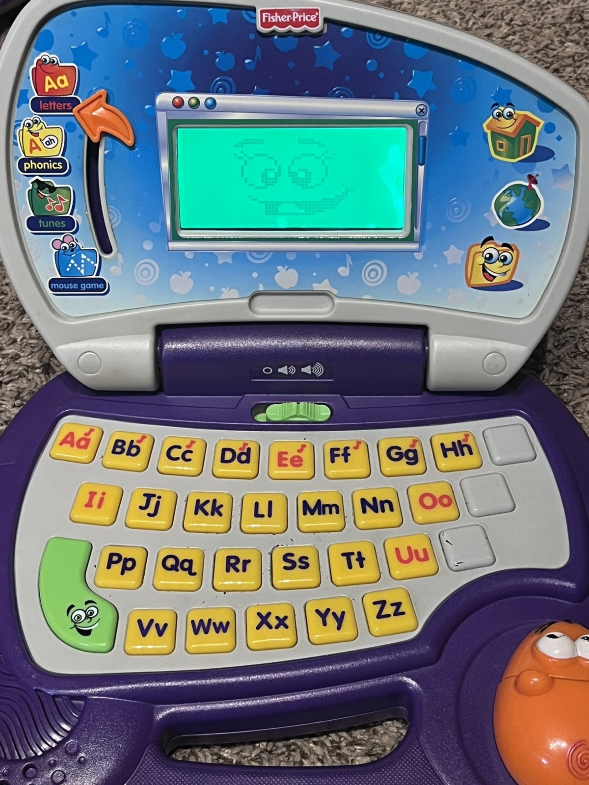 Fisher-Price FUN-2-LEARN Laptop 06 J6665 Educational Tested & Works Signs Of Use Fisher-Price FUN-2-LEARN Laptop 06 J6665 Educational Tested & Works Signs Of Use