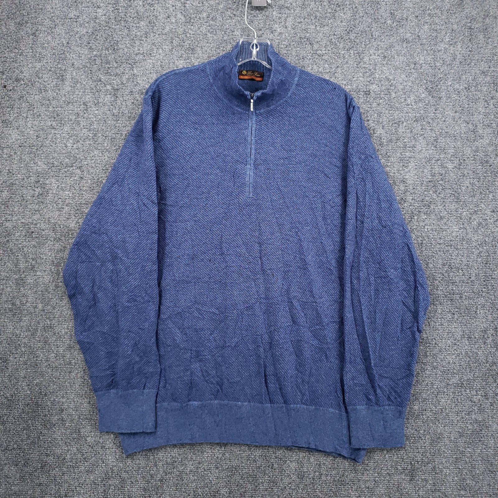 Loro Piana Mens Roadster Pull Light Cashmere XL Extra Large Sweater Blue Casual Loro Piana Mens Roadster Pull Light Cashmere XL Extra Large Sweater Blue Casual