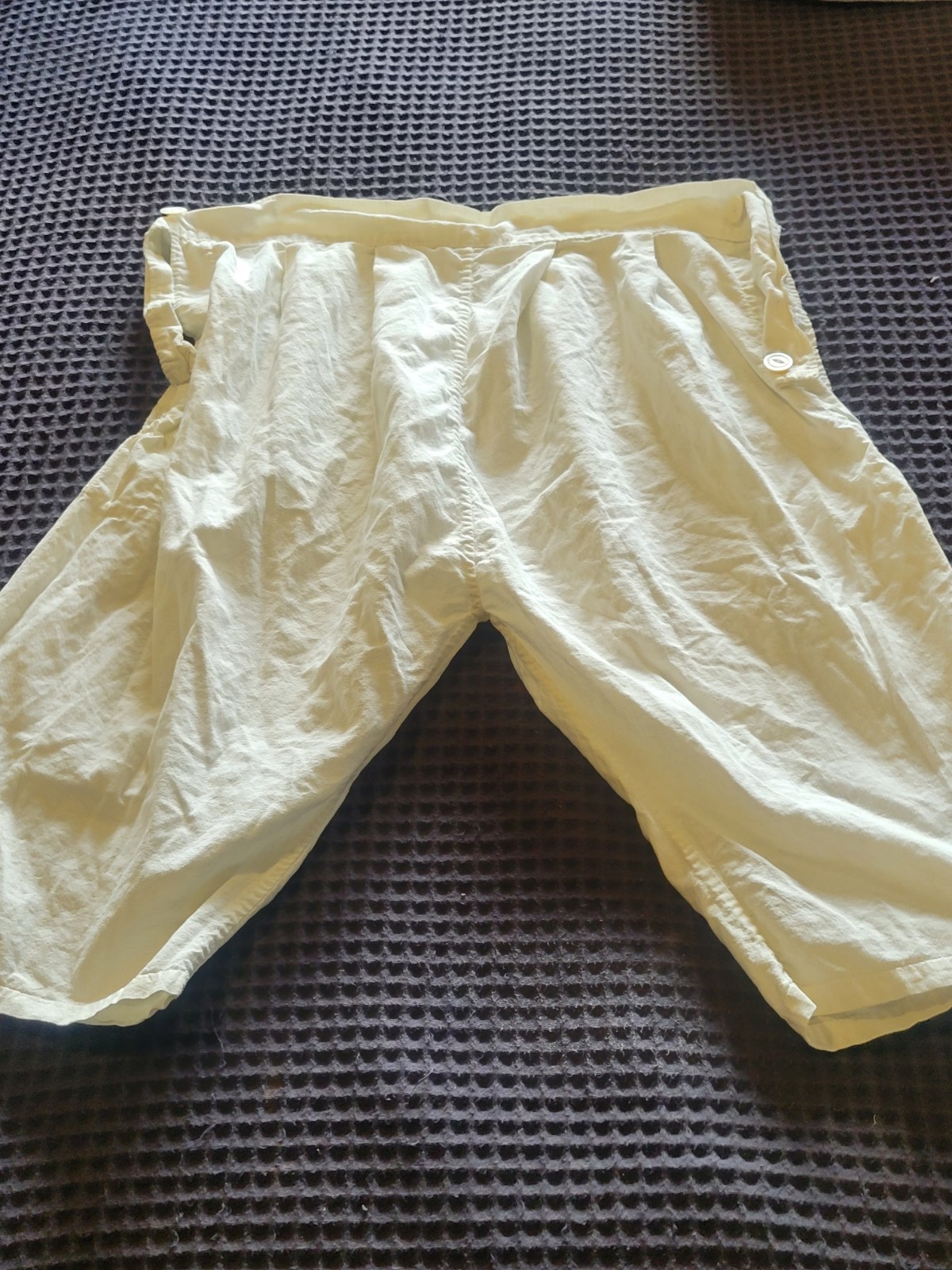 ANTIQUE EDWARDIAN COTTON BLOOMERS SHORTS BUTTON SIDES SIZE SMALL ANTIQUE EDWARDIAN COTTON BLOOMERS SHORTS BUTTON SIDES SIZE SMALL