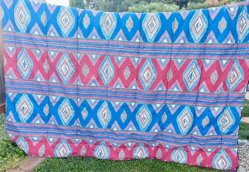 Vintage Reversible Queen Comforter Southwestern Aztec Boho Cottage Bedding Vintage Reversible Queen Comforter Southwestern Aztec Boho Cottage Bedding
