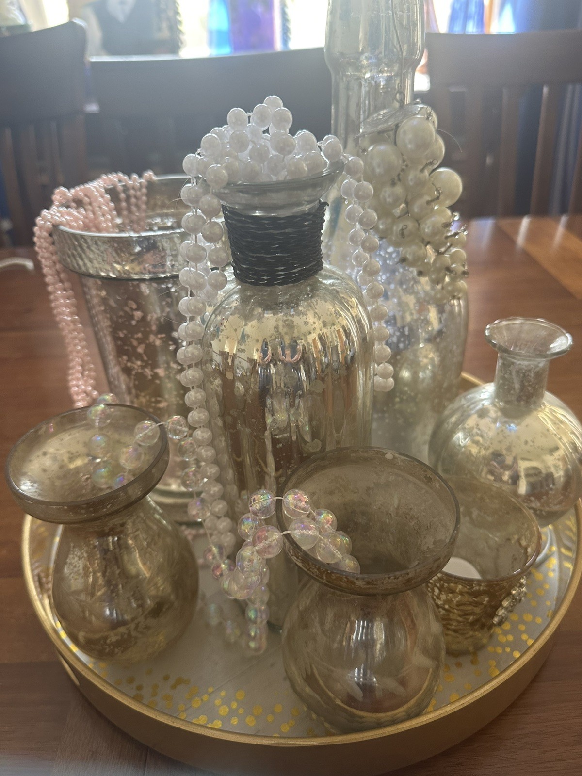 Multiple Vintage Mercury votive candle holders & Vases Multiple Vintage Mercury votive candle holders & Vases