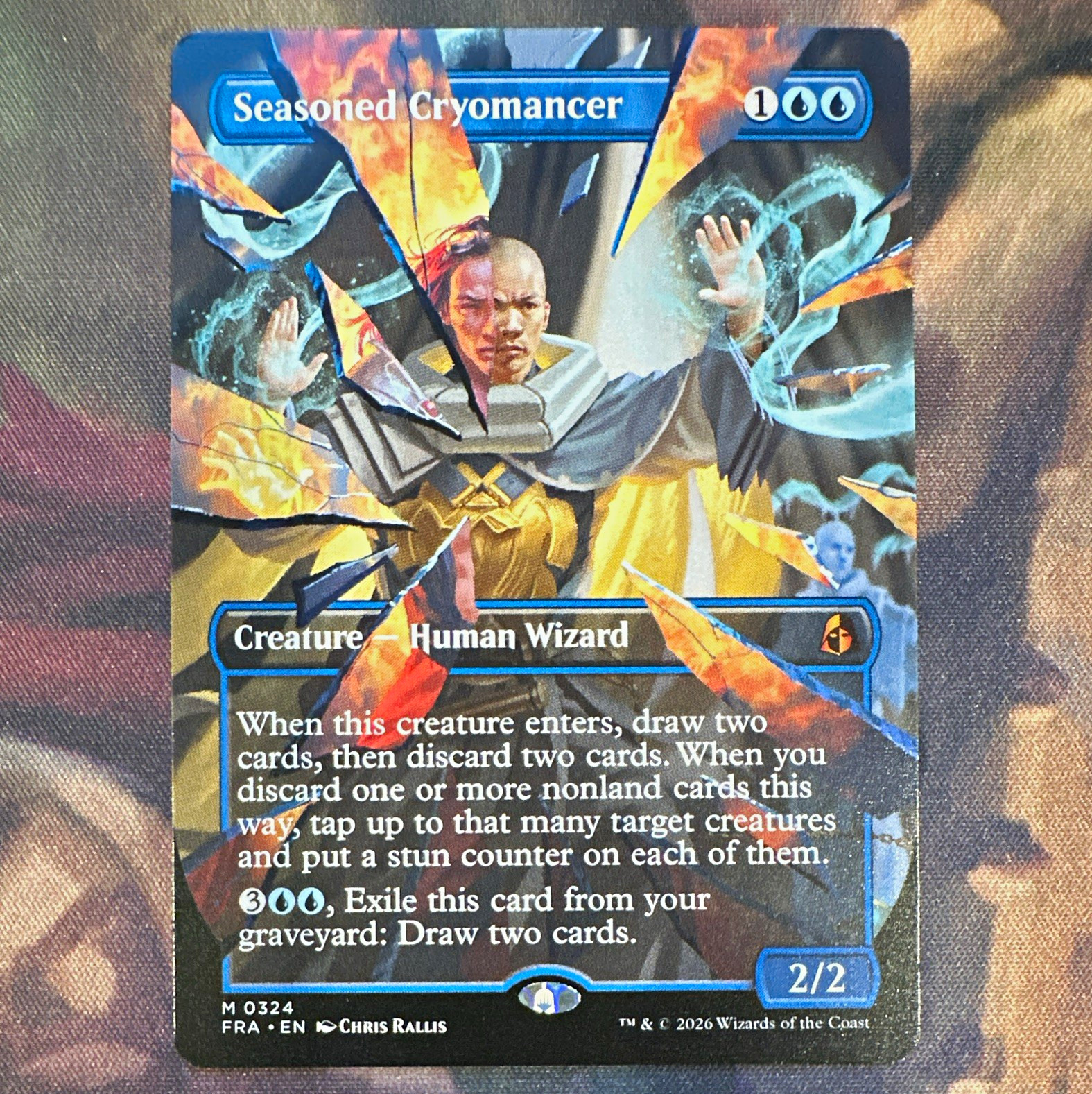 [Pre-order]MTG Seasoned Cryomancer 0324 Borderless Reality Fracture Regular