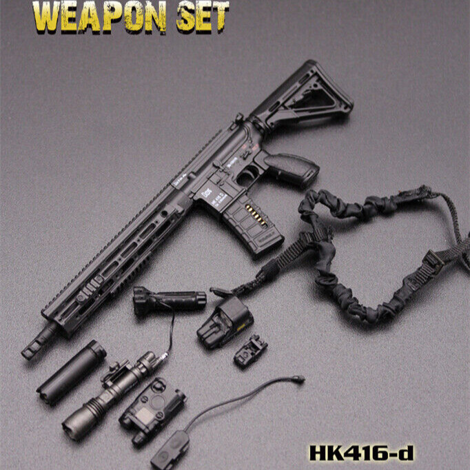 Soldier Accessories 1:6 Scale Assault Rifle Weapon Gun Fit 12\'\' Action Figure