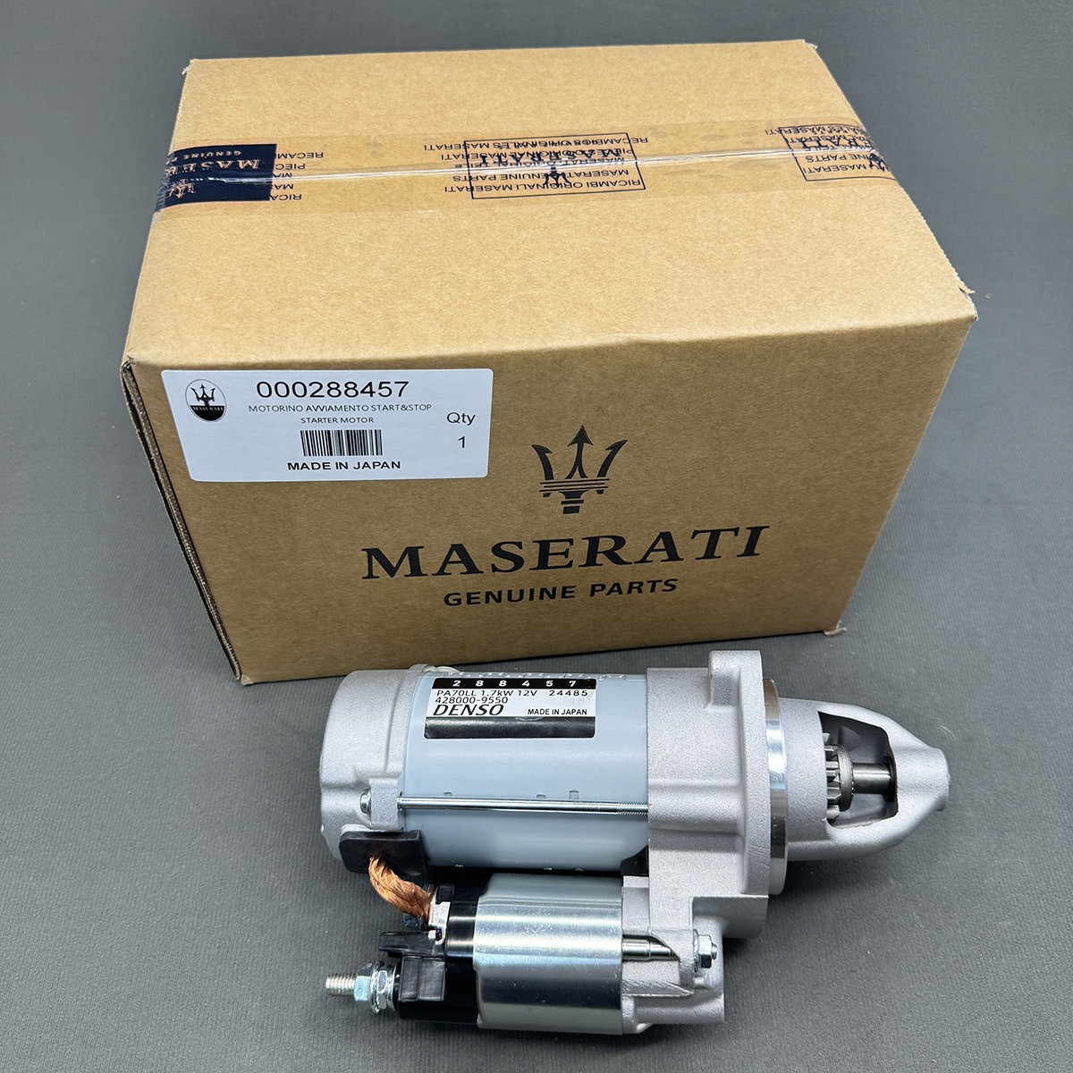Starter Motor 288457 for Maserati Quattroporte M156, Levante, 14-20 Ghibli 3.0L Starter Motor 288457 for Maserati Quattroporte M156, Levante, 14-20 Ghibli 3.0L