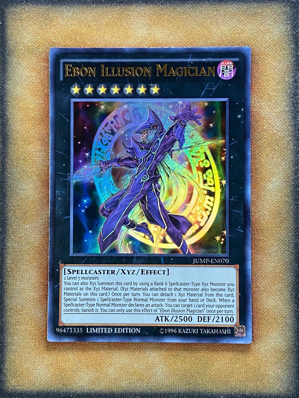 Yugioh Ebon Illusion Magician JUMP-EN070 Ultra Rare Limited Edition NM