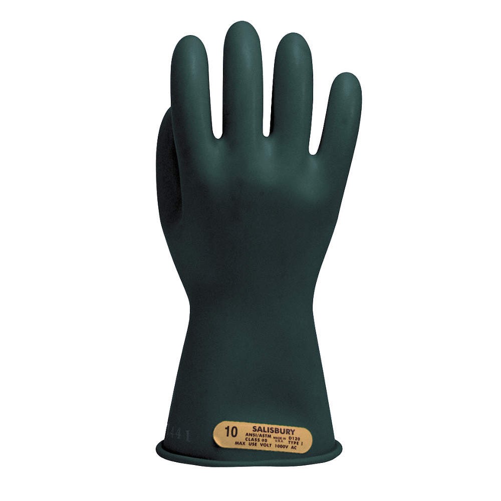 SALISBURY E0011B/10H Elec Insulating Gloves,Type I,10-1/2,PR1 3RMT8