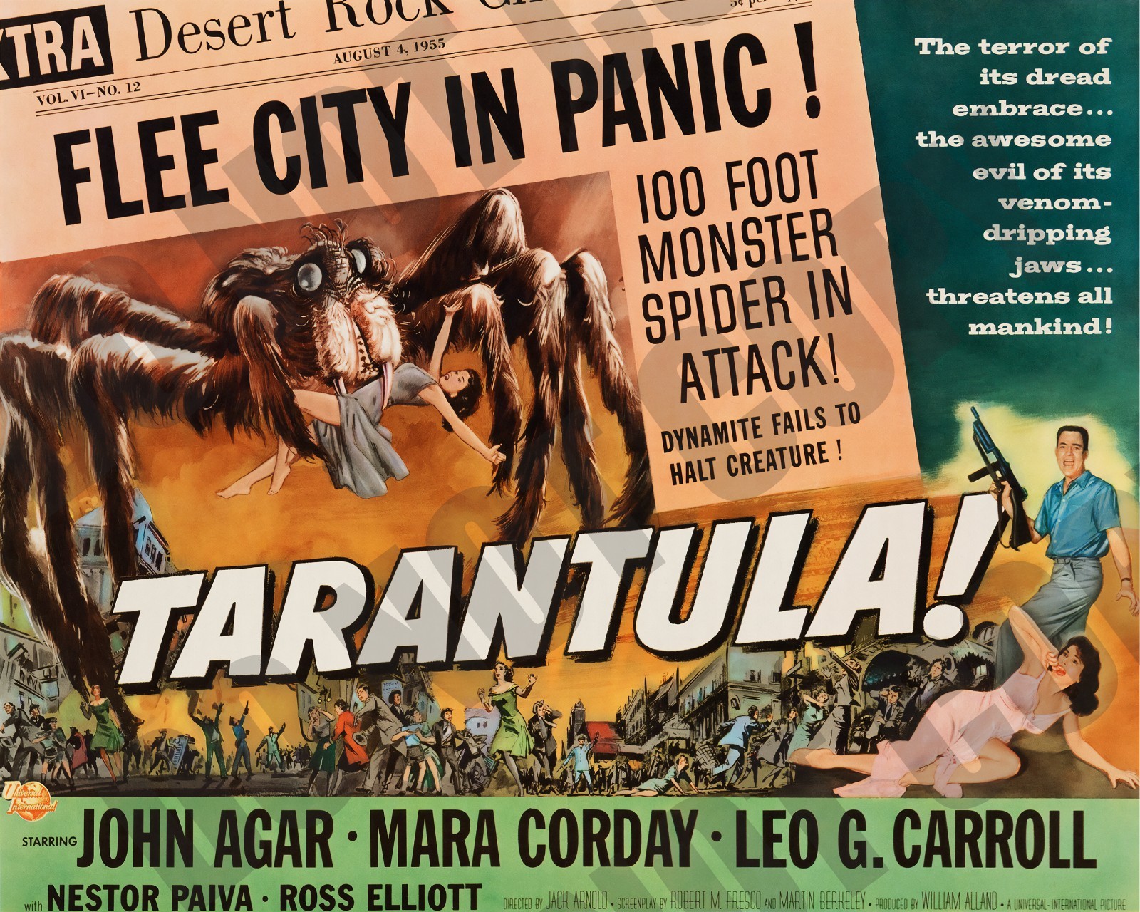 📽️ 1955 Tarantula Movie Theatre Lobby Card Promo Ad Tarantula Repro 8x10 Photo