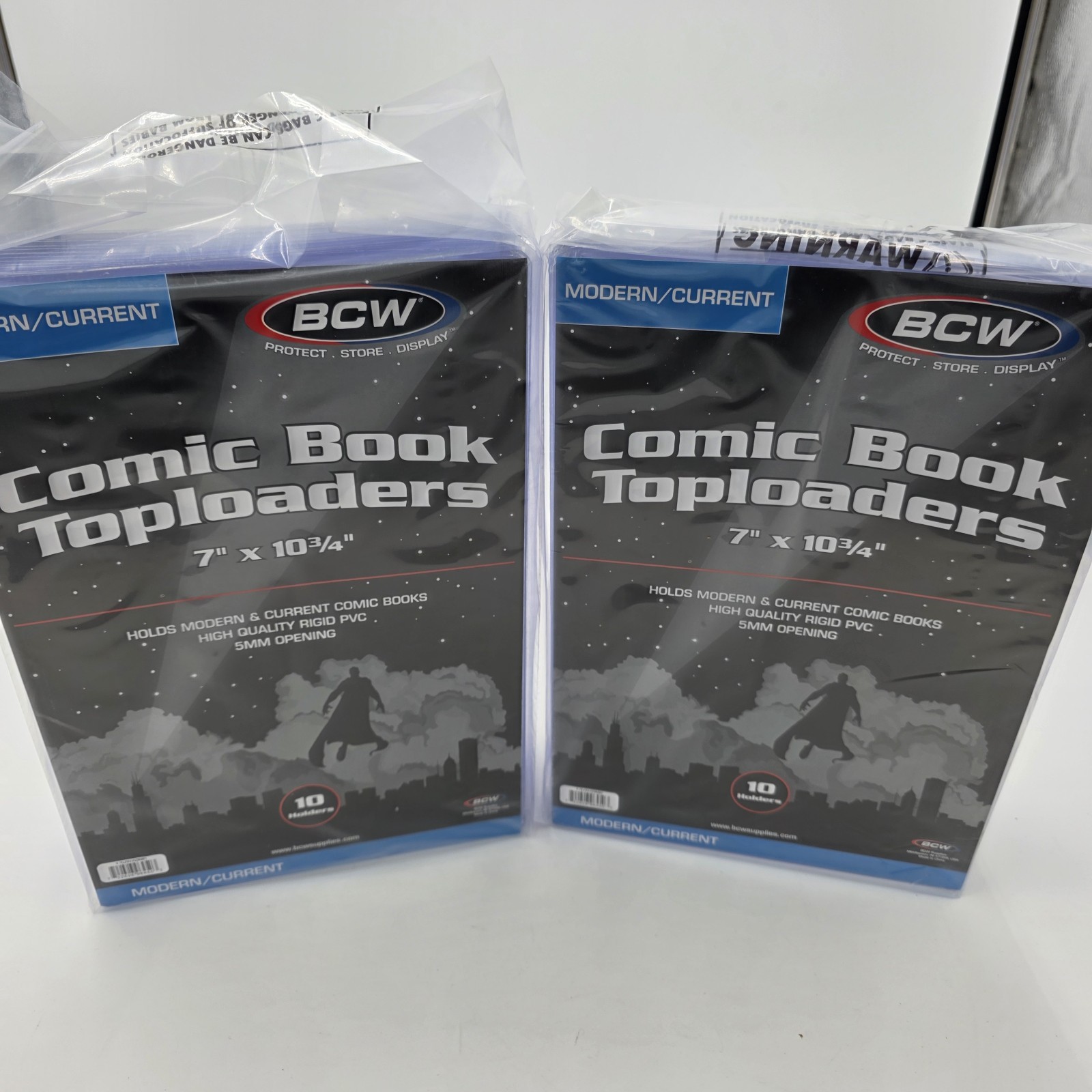 20 New BCW Current / Modern Comic Book Topload Holders - 5mm Plastic Toploaders 20 New BCW Current / Modern Comic Book Topload Holders - 5mm Plastic Toploaders