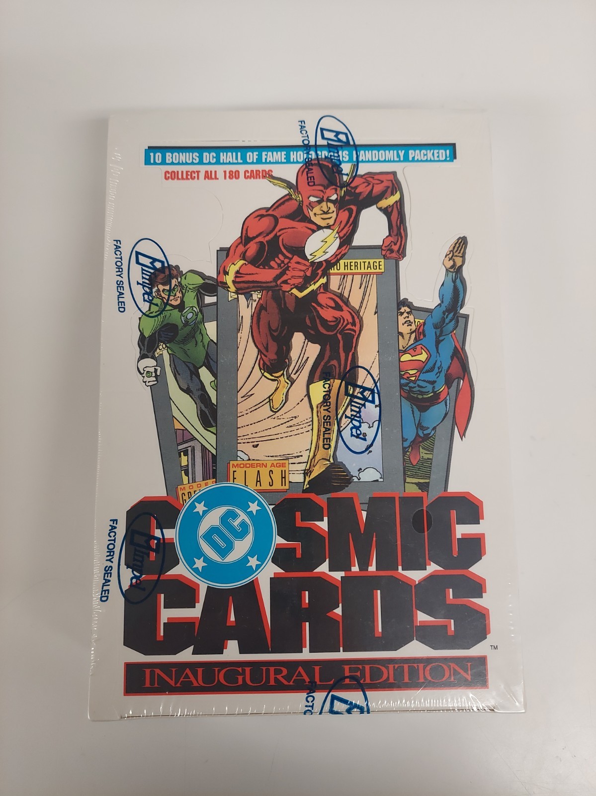 1991 Impel DC Cosmic Cards Inaugural Edition Trading Cards (1)FACTORY SEALED BOX 1991 Impel DC Cosmic Cards Inaugural Edition Trading Cards (1)FACTORY SEALED BOX