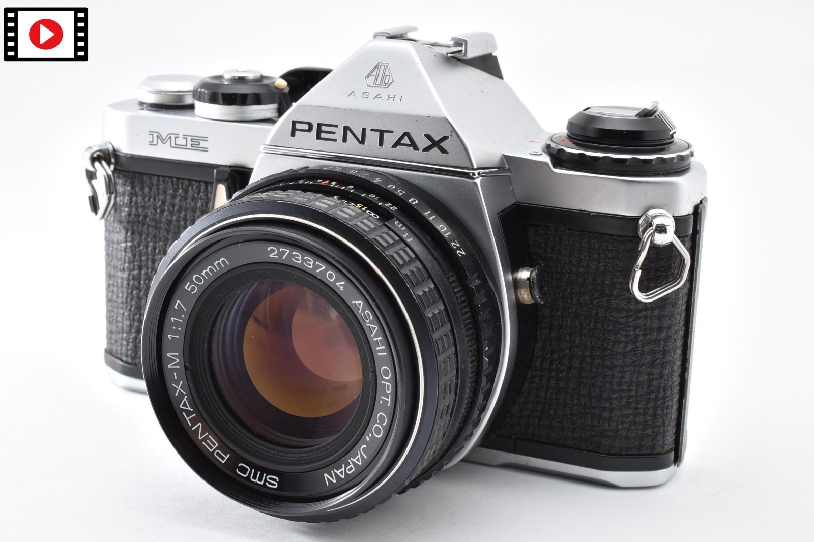 [Near MINT] Pentax ME 35mm SLR Film Camera SMC Pentax-M 50mm f1.7 Lens JAPAN