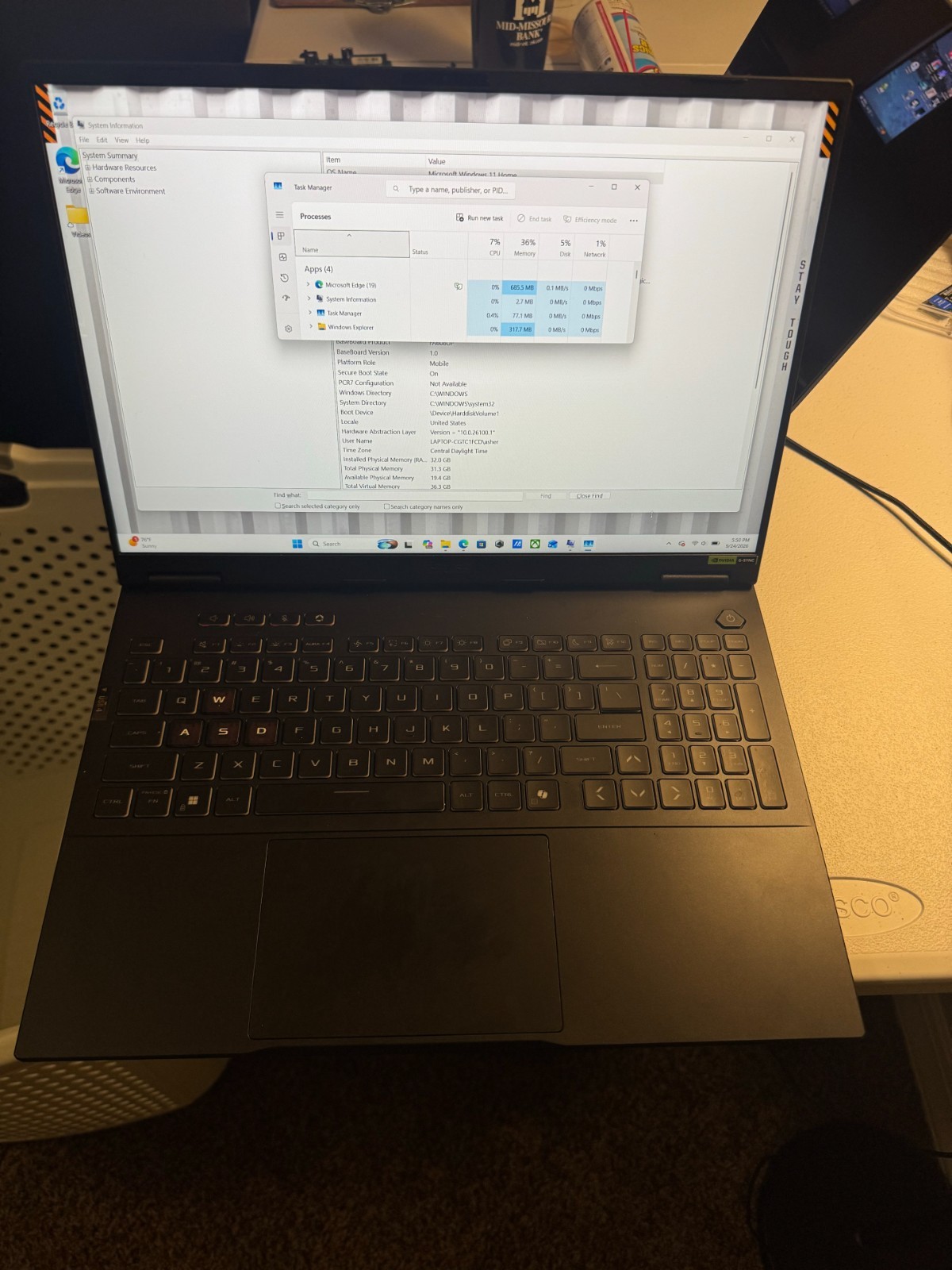 ASUS TUF Gaming A16 FA608 Ryzen 9 270 RTX 5070 32GB RAM 1TB SSD