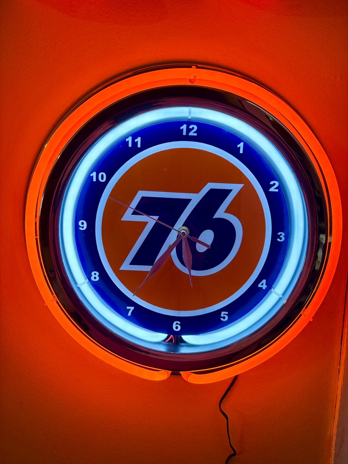 Union 76 Oil Gas Service Station Garage Man Cave Neon Style Retro LED Clock Sign Union 76 Oil Gas Service Station Garage Man Cave Neon Style Retro LED Clock Sign