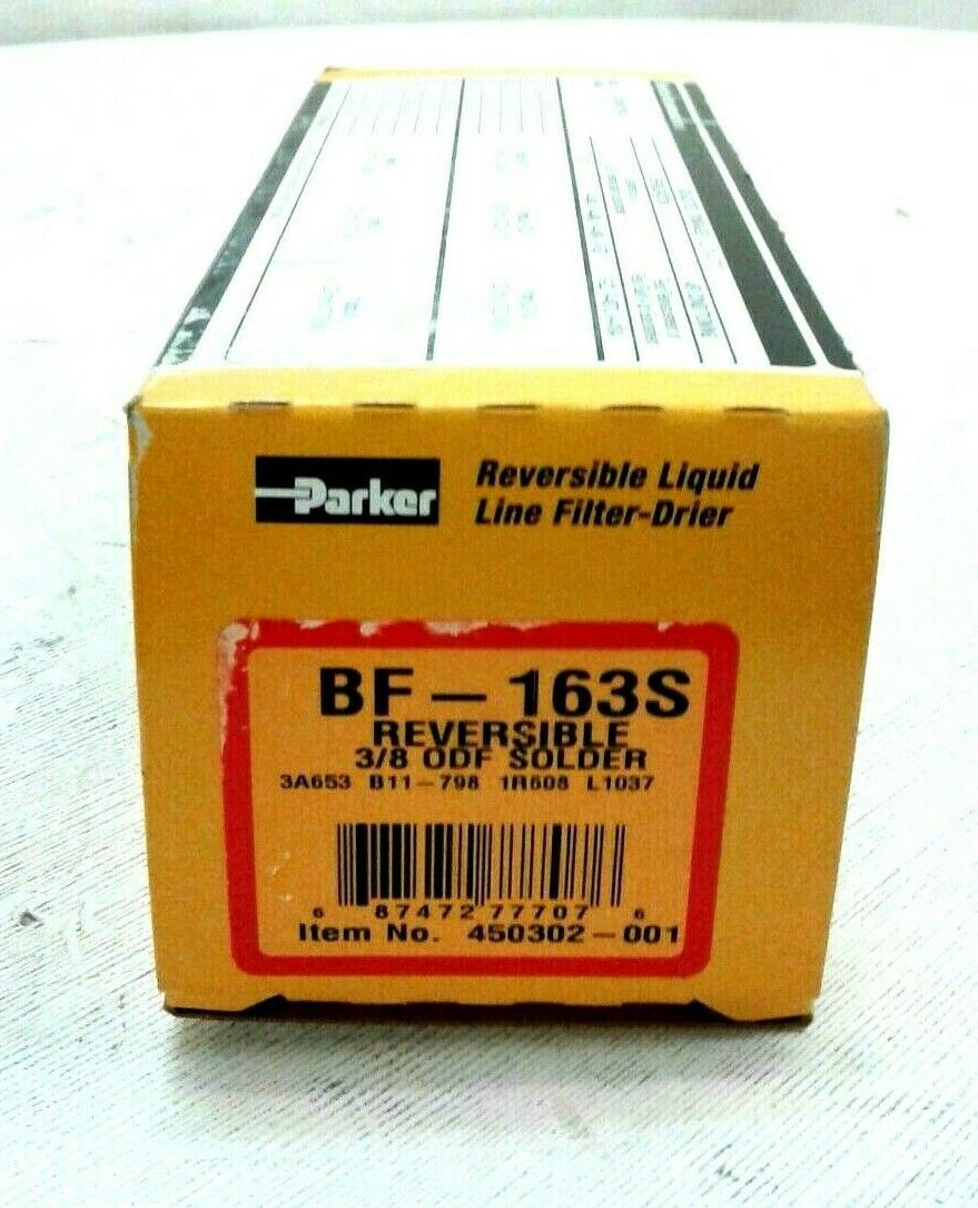 Parker Reversible Liquid Line Filter-Drier BF-163S 3/8 ODF Solder   