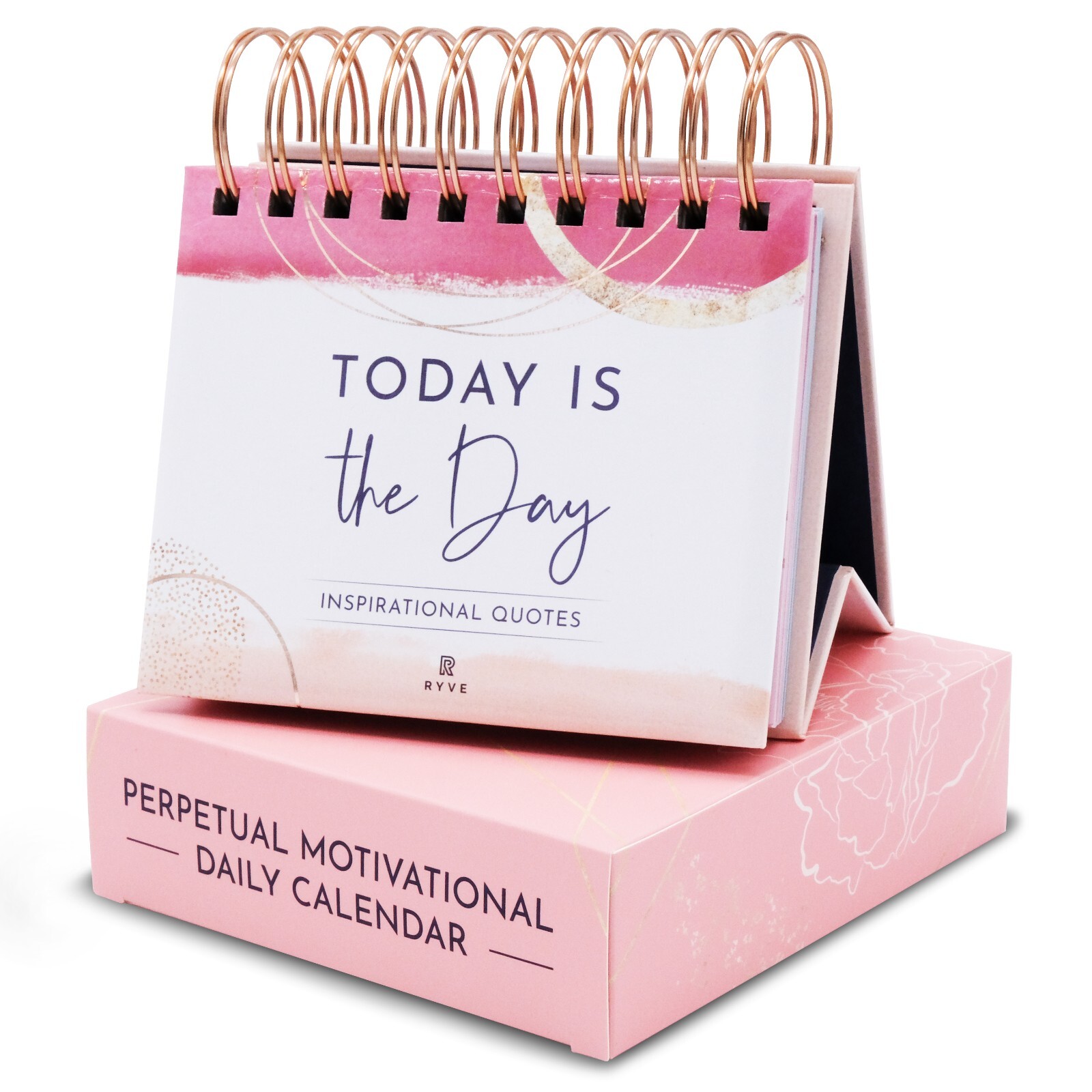 RYVE Motivational Desk Calendar, Daily Quotes & Reflections, Inspirational Gift RYVE Motivational Desk Calendar, Daily Quotes & Reflections, Inspirational Gift