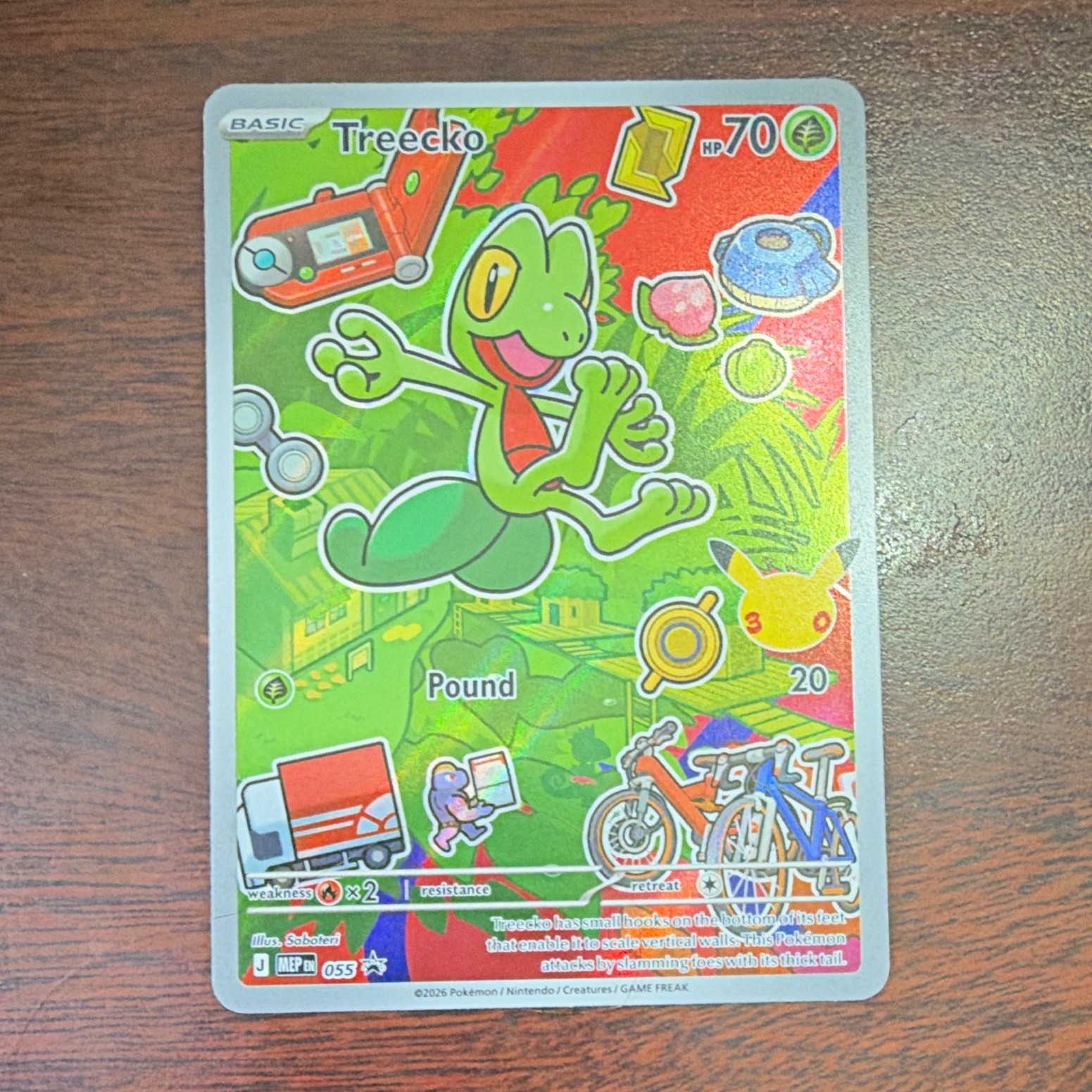The Pokémon Company Treecko 055 Me: Mega Evolution Promo Holo English 70HP The Pokémon Company Treecko 055 Me: Mega Evolution Promo Holo English 70HP