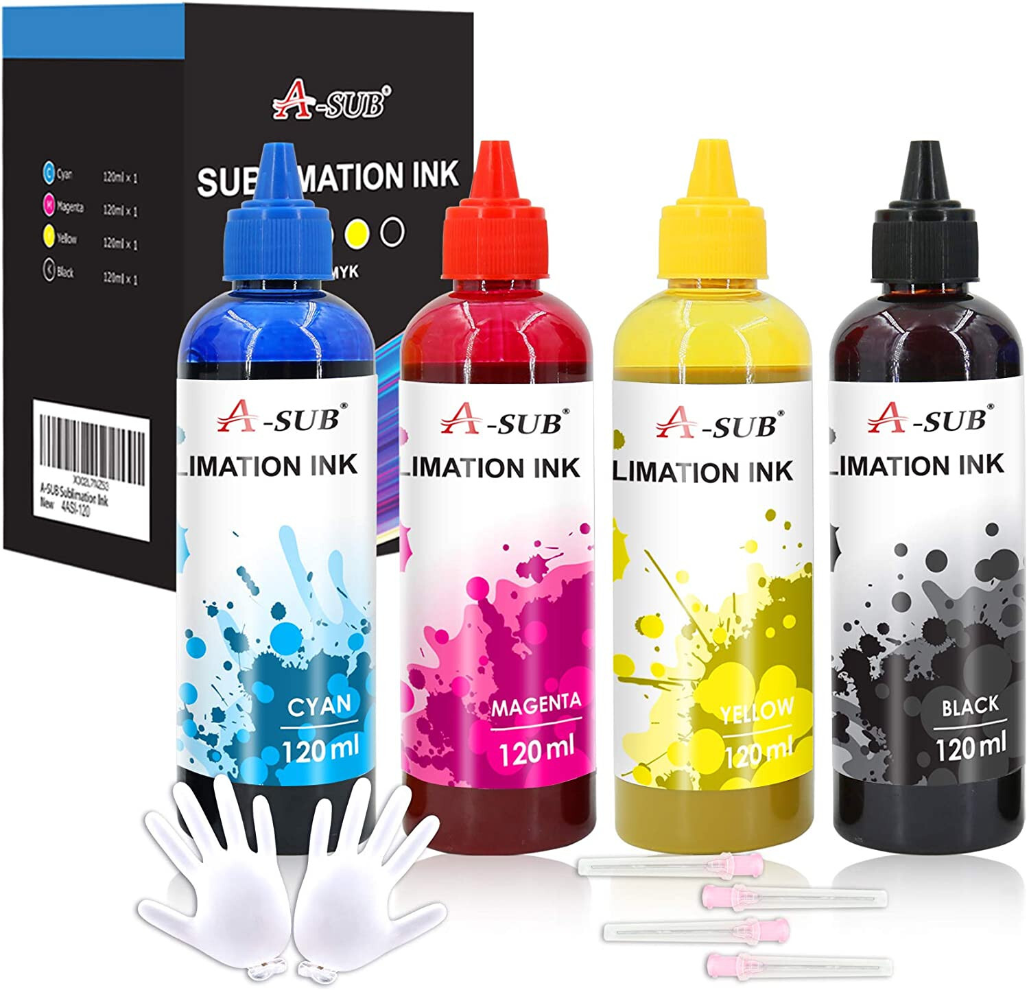 480ML A-SUB Sublimation Ink for ET-2720 2760 2803 2800 2850 4800 WF-7720 7710