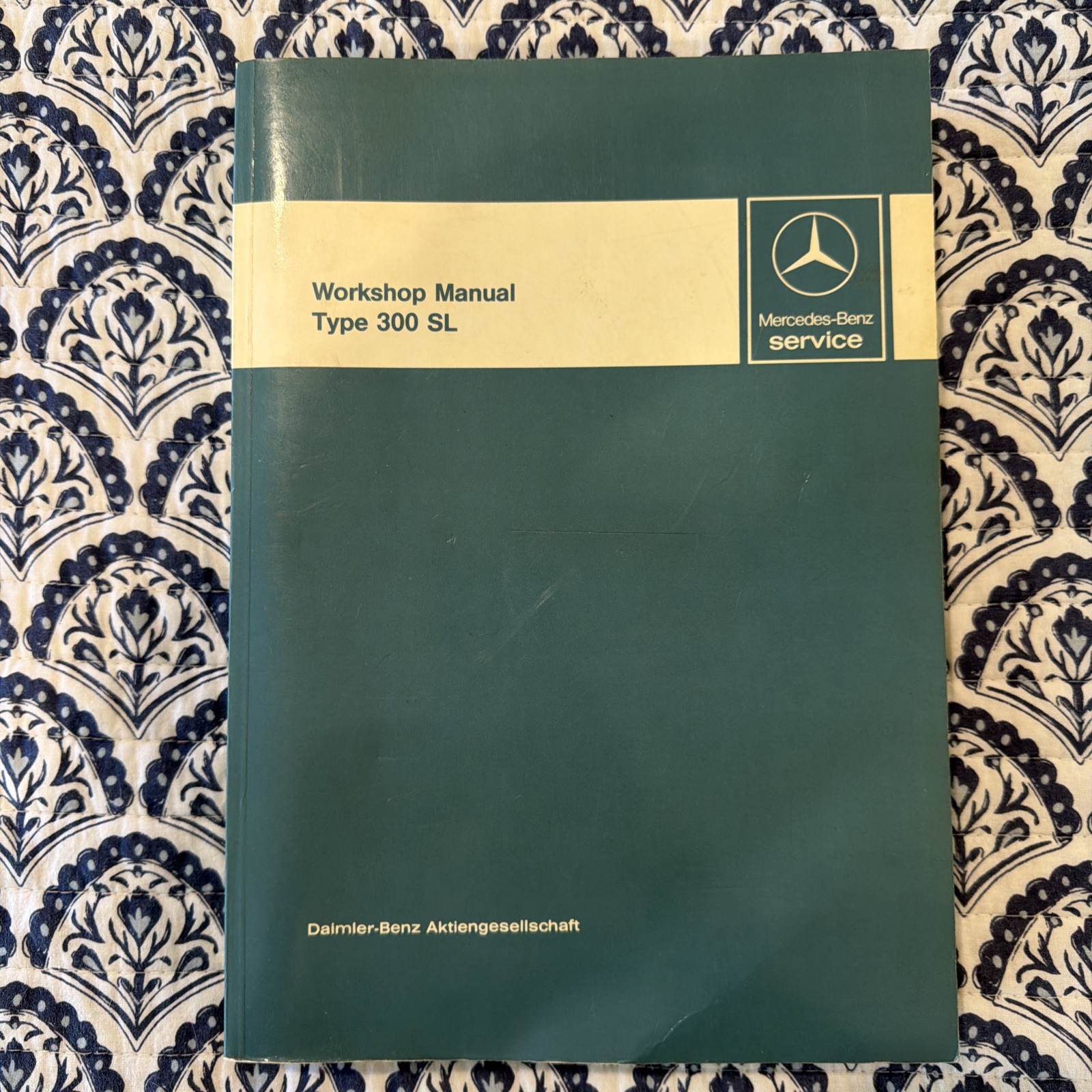 Mercedes Benz Workshop Manual Type 300 SL, 1963 Reprinted February 1986