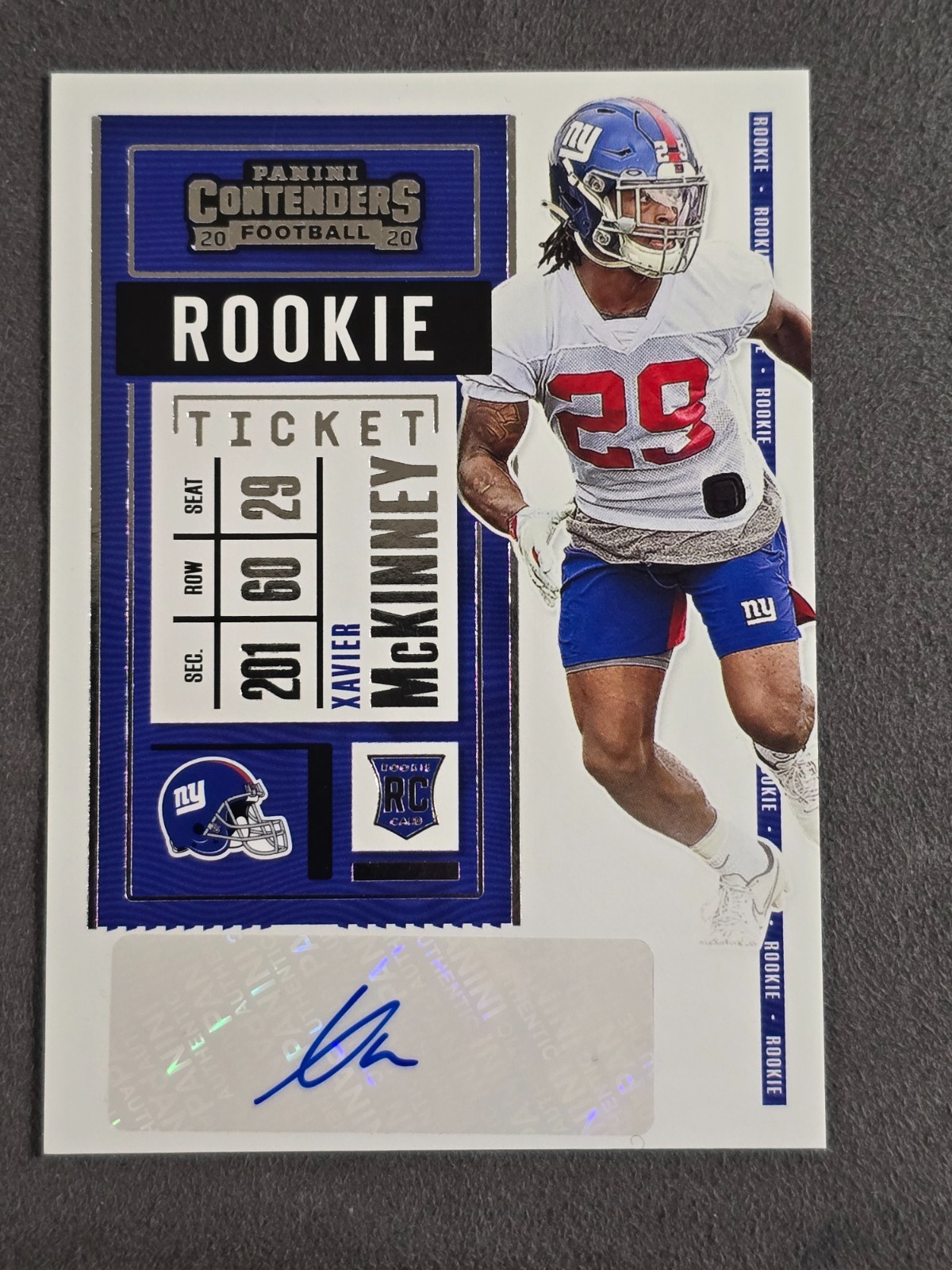 2020 Contenders Xavier McKinney Rookie Ticket Auto Variation RC NY GIANTS 2020 Contenders Xavier McKinney Rookie Ticket Auto Variation RC NY GIANTS