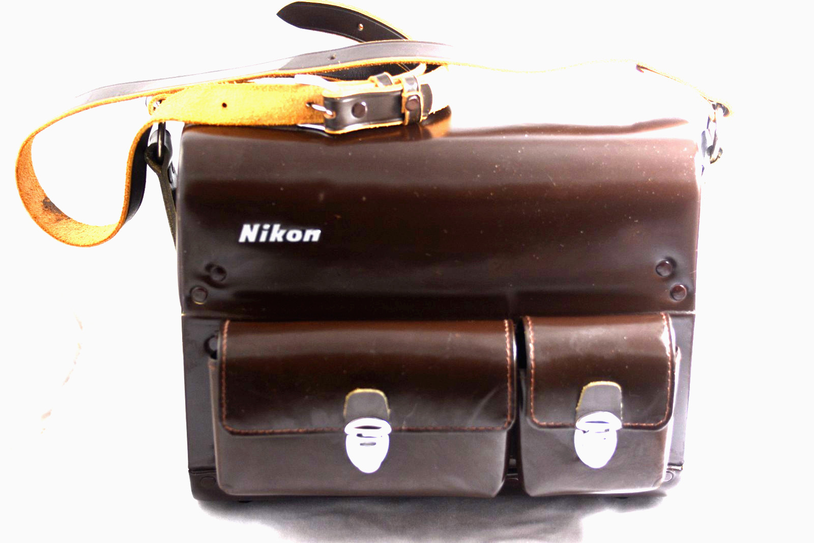 VINTAGE NIKON FB-5 BROWN LEATHER CAMERA BAG FOR NIKON F F2 CAMERA VINTAGE NIKON FB-5 BROWN LEATHER CAMERA BAG FOR NIKON F F2 CAMERA