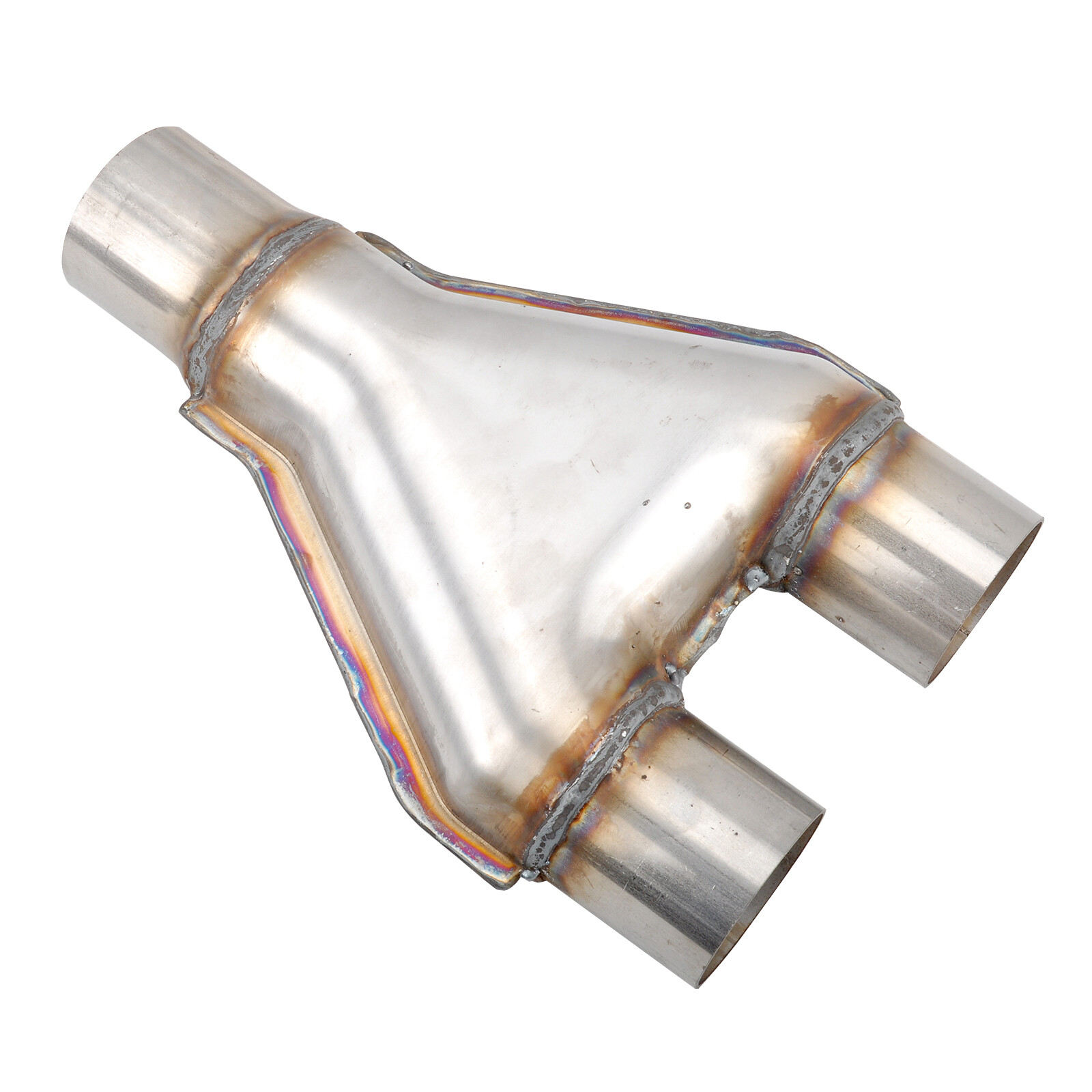 Y-Pipe Exhaust Pipe Adapter Connector 2''/2.25''/2.5''/2.75''/3''ID Single/Dual