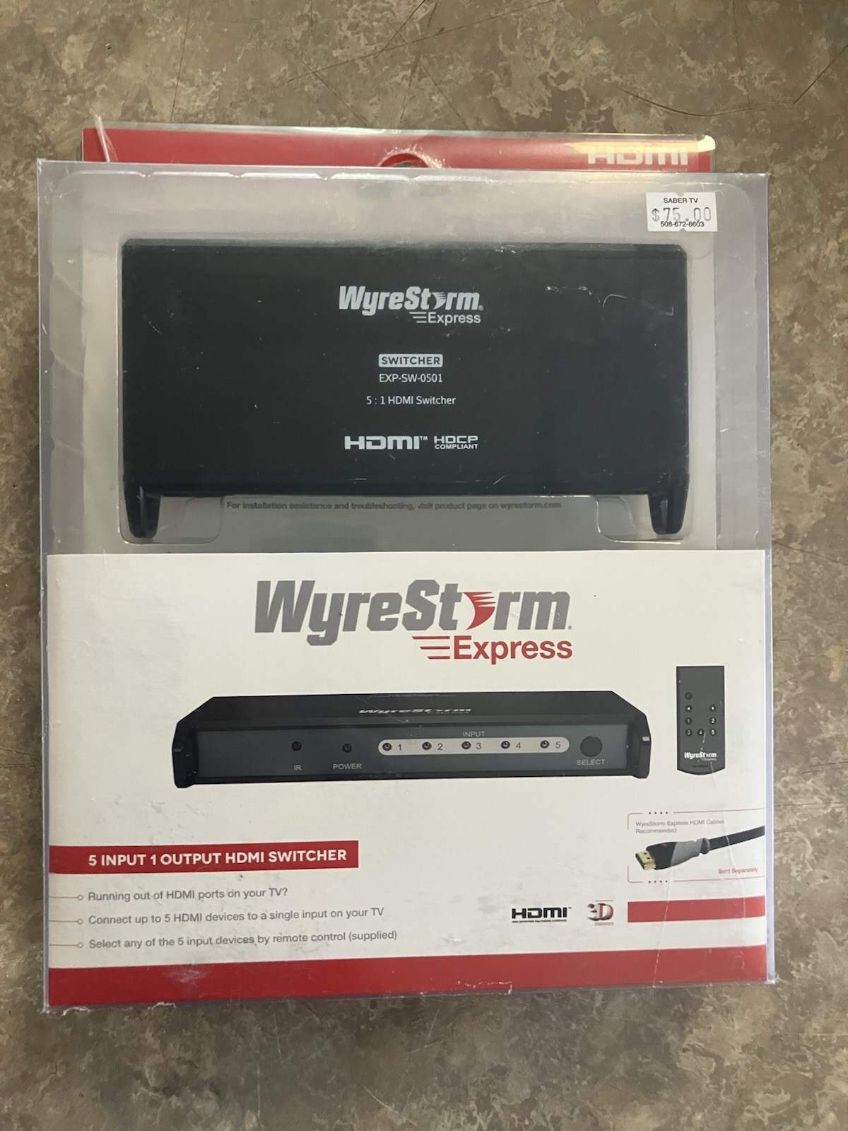 WyreStorm Express EXP-SW-0501 5x1 HDMI Switcher WyreStorm Express EXP-SW-0501 5x1 HDMI Switcher