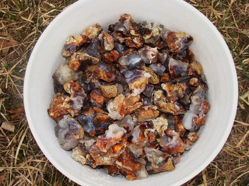 1000 Carat Lots of Unsearched Natural Fire Agate Rough + a FREE faceted Gemstone
