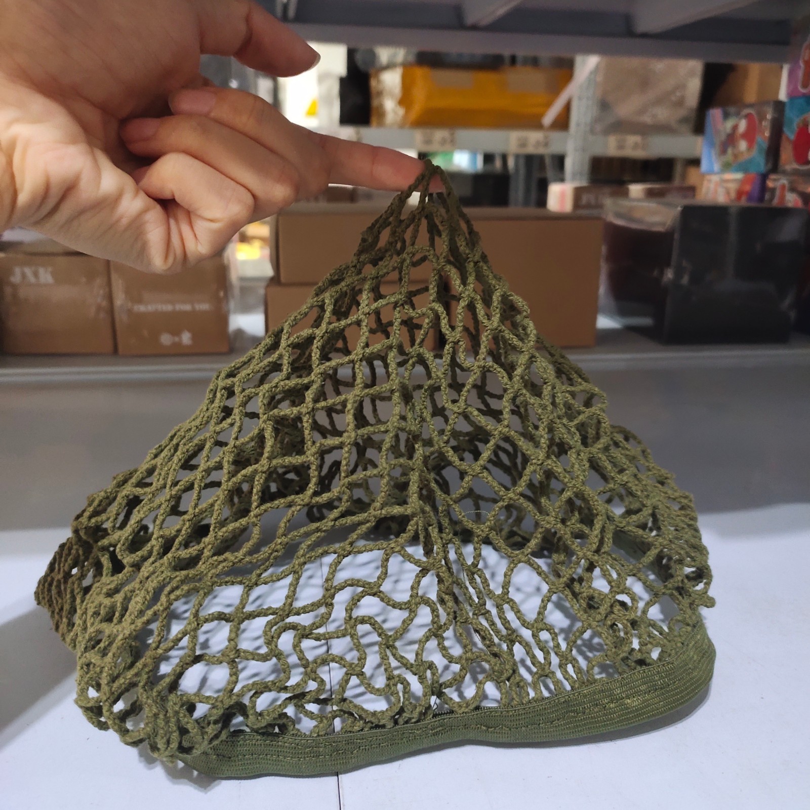 British Army Style Olive Helmet Netting Helmet Scrim Net Elasticated Mesh Cover British Army Style Olive Helmet Netting Helmet Scrim Net Elasticated Mesh Cover
