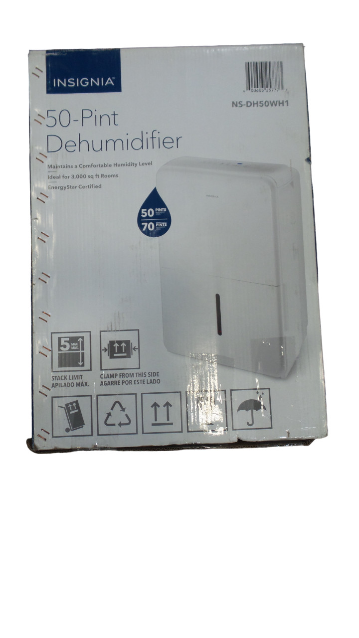 Insignia-50- Pint ( NS-DH50WH1) Dehumidifier - White -Free Shipping