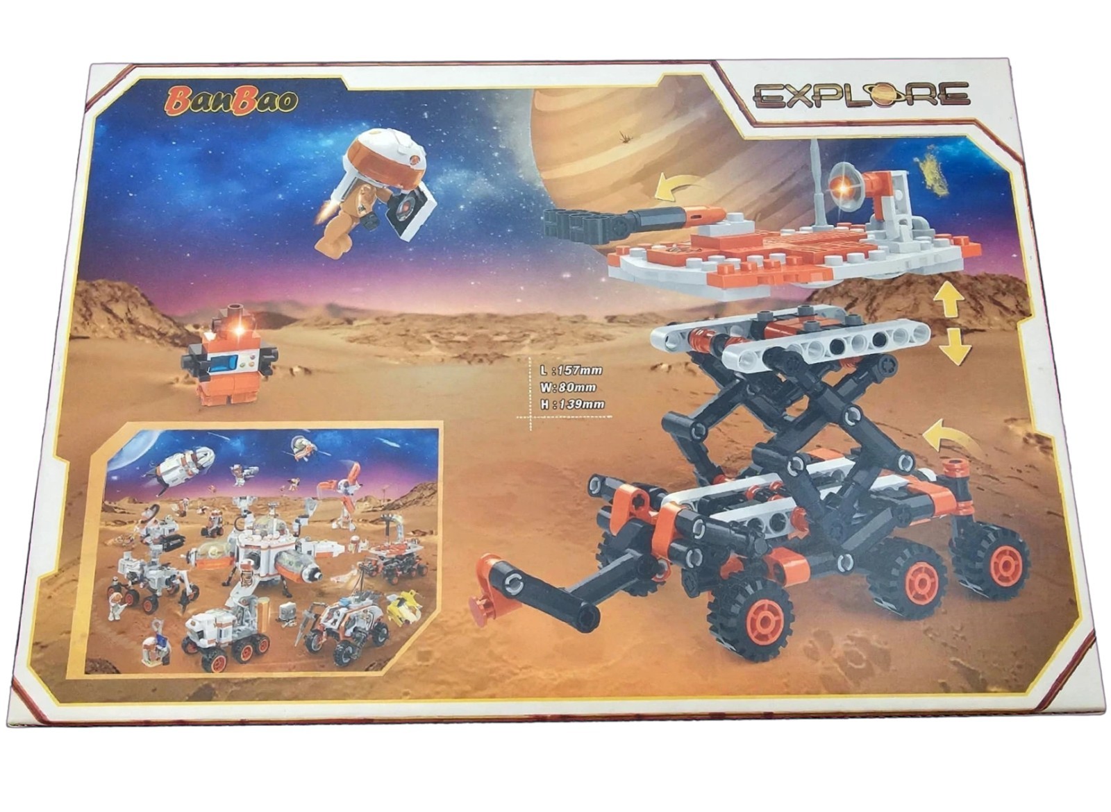 BanBao Building Blocks 6419 Mars Project 265-Piece Building Kit Kids 5+ BanBao Building Blocks 6419 Mars Project 265-Piece Building Kit Kids 5+