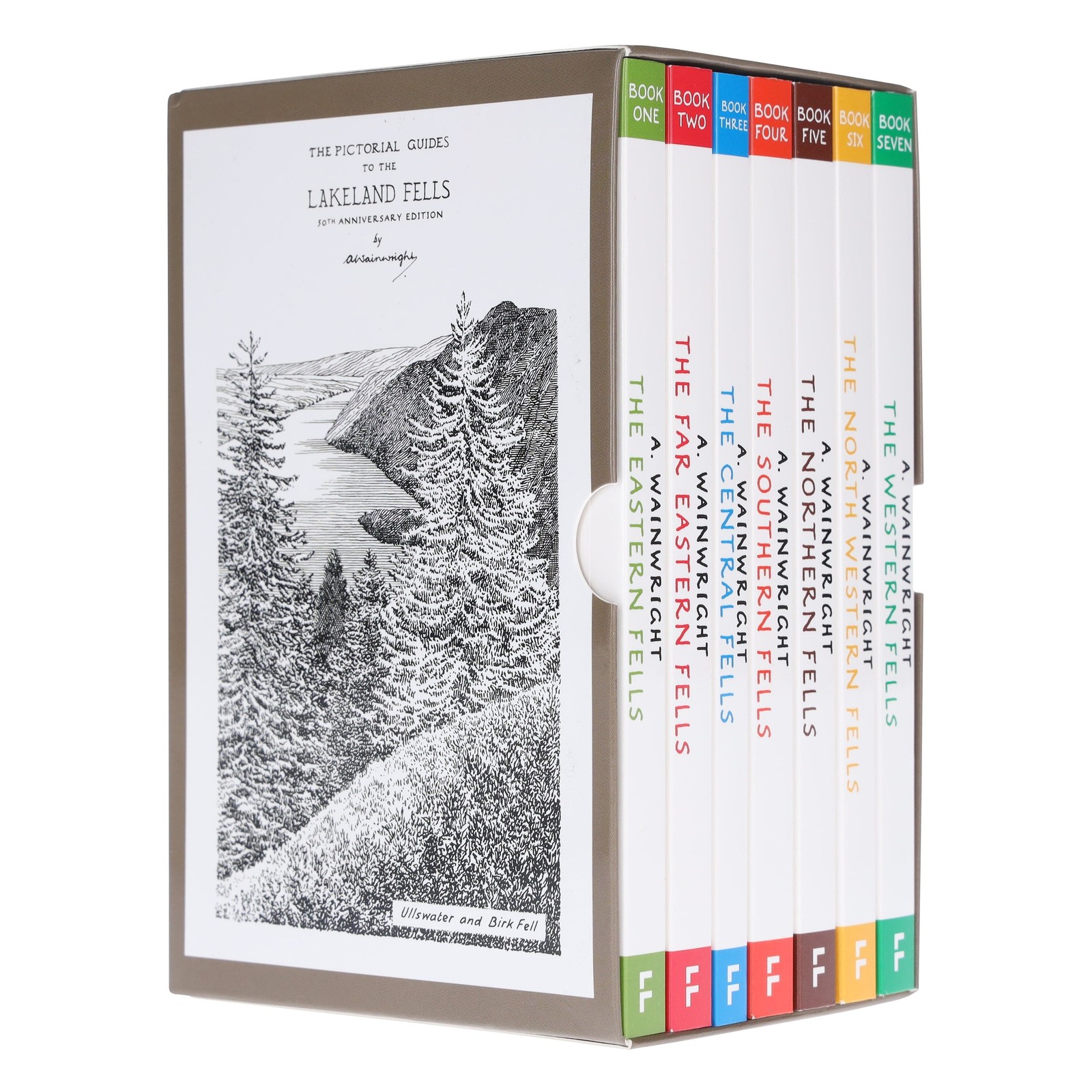 The Pictorial Guides to the Lakeland Fells by Alfred Wainwright: 50th Ed 7 Books