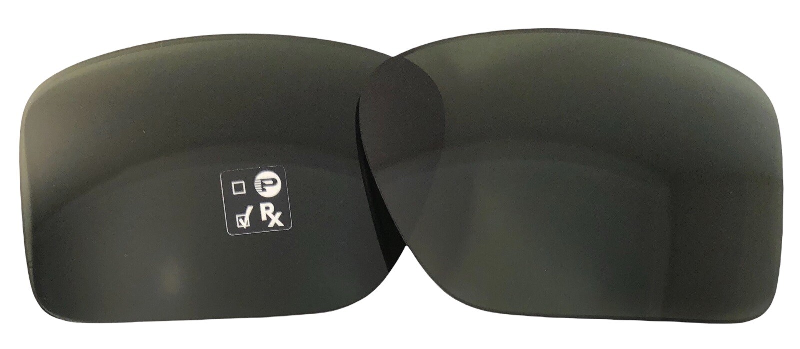 Oakley Double Edge OO9380 Dark Gray Replacement Lenses 66 mm Authentic