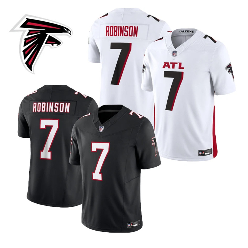 NWT Men's Falcons #7 Bijan Robinson Limited Jersey Fully Stitched S-2XL