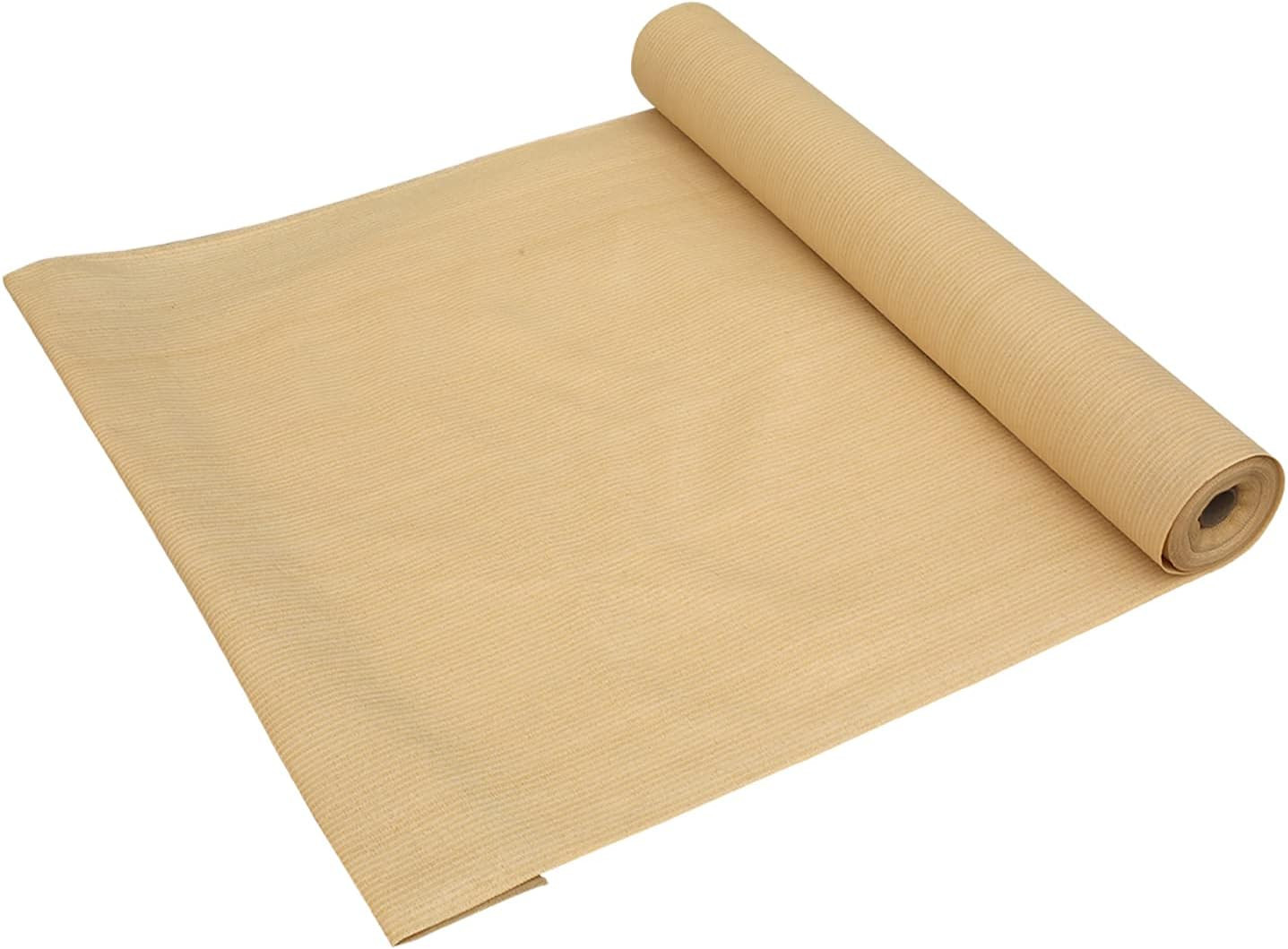 Shatex 90% Sun Shade Fabric, 6X8Ft Sun-Block Net Mesh Shade with Clips for Pergo