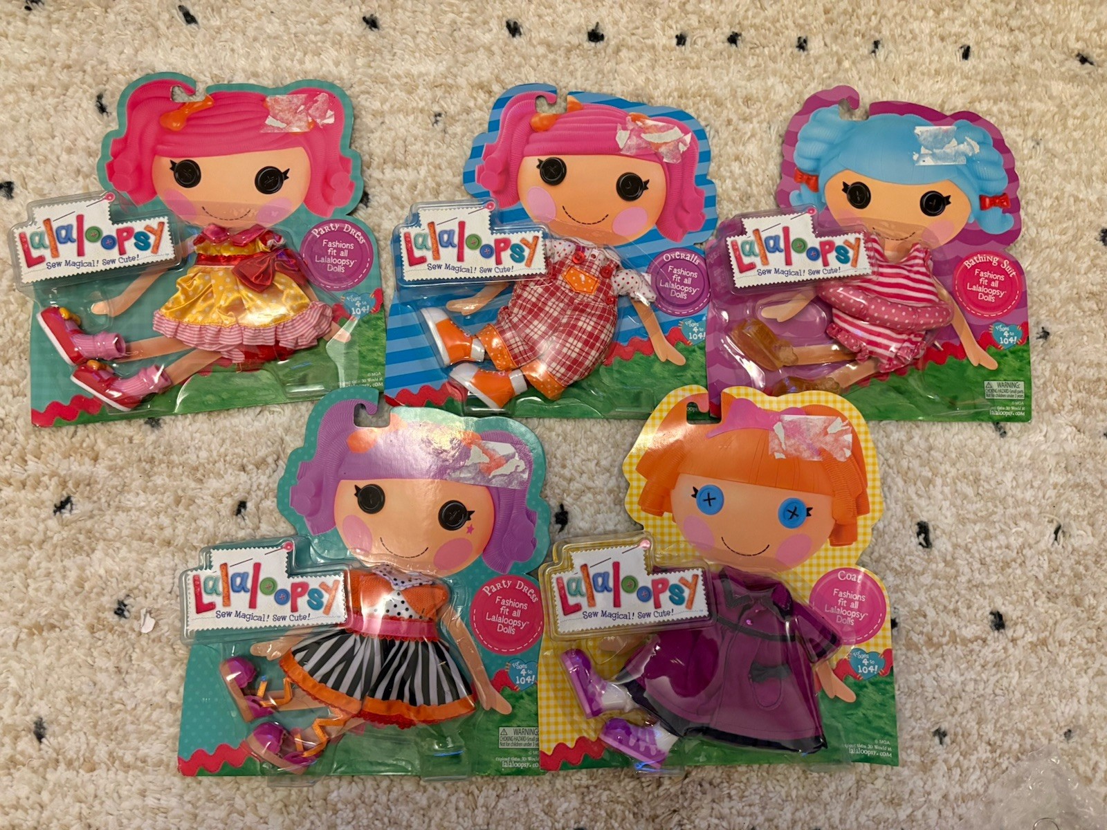 New Lot Of 5 Lalaloopsy Full Size Doll Clothes Coat Dress Shoes Swim Overalls New Lot Of 5 Lalaloopsy Full Size Doll Clothes Coat Dress Shoes Swim Overalls