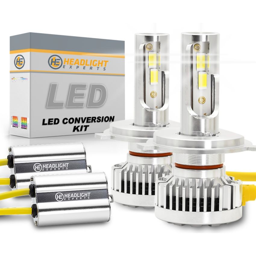 2000 Triumph Motorcycle Tiger  H4 LED Headlight Bulbs 20K Lumens Dual Beam Kit