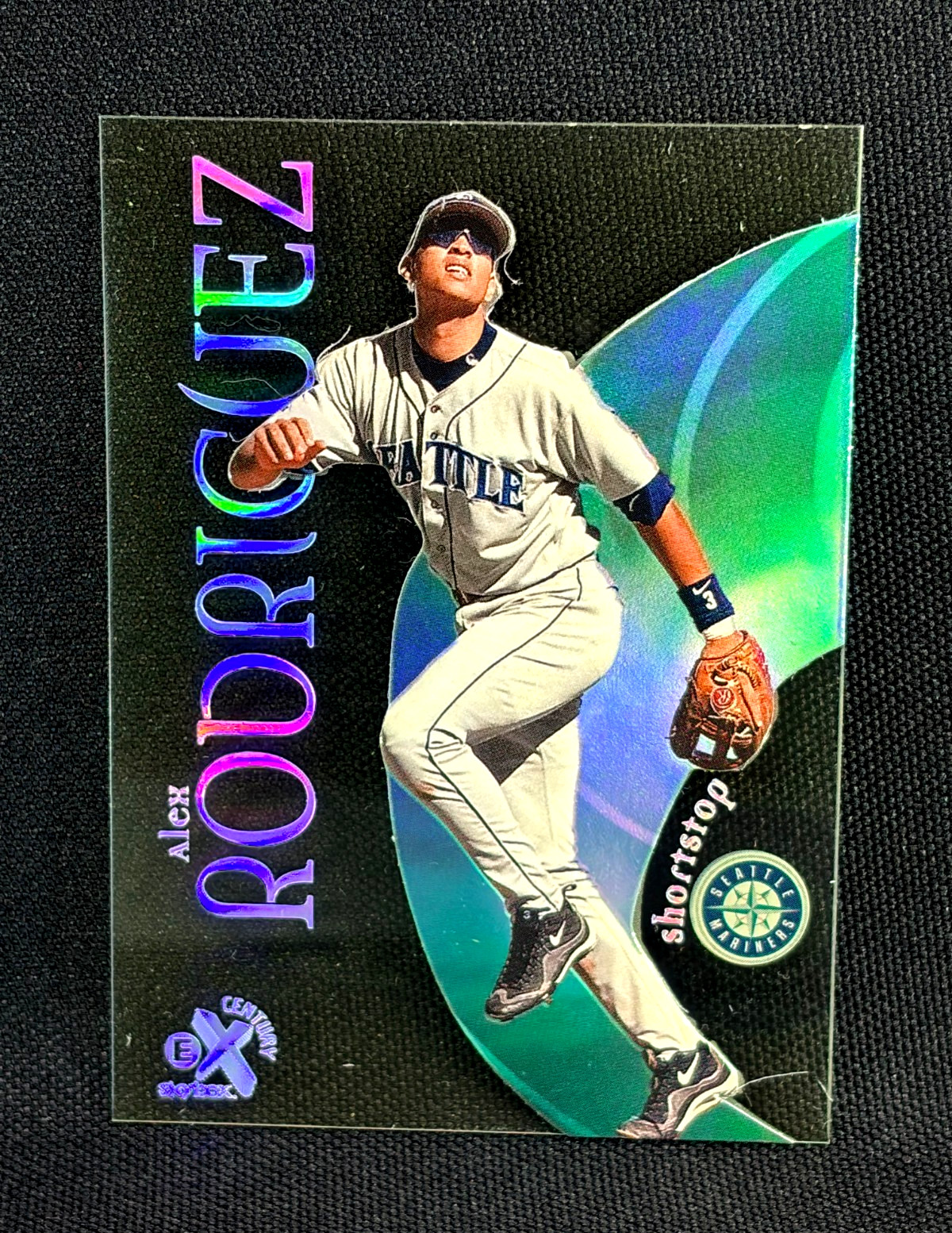 1999 Skybox E-X Century Baseball - ALEX RODRIGUEZ #6 - 90\'s ACETATE - MARINERS 1999 Skybox E-X Century Baseball - ALEX RODRIGUEZ #6 - 90\'s ACETATE - MARINERS