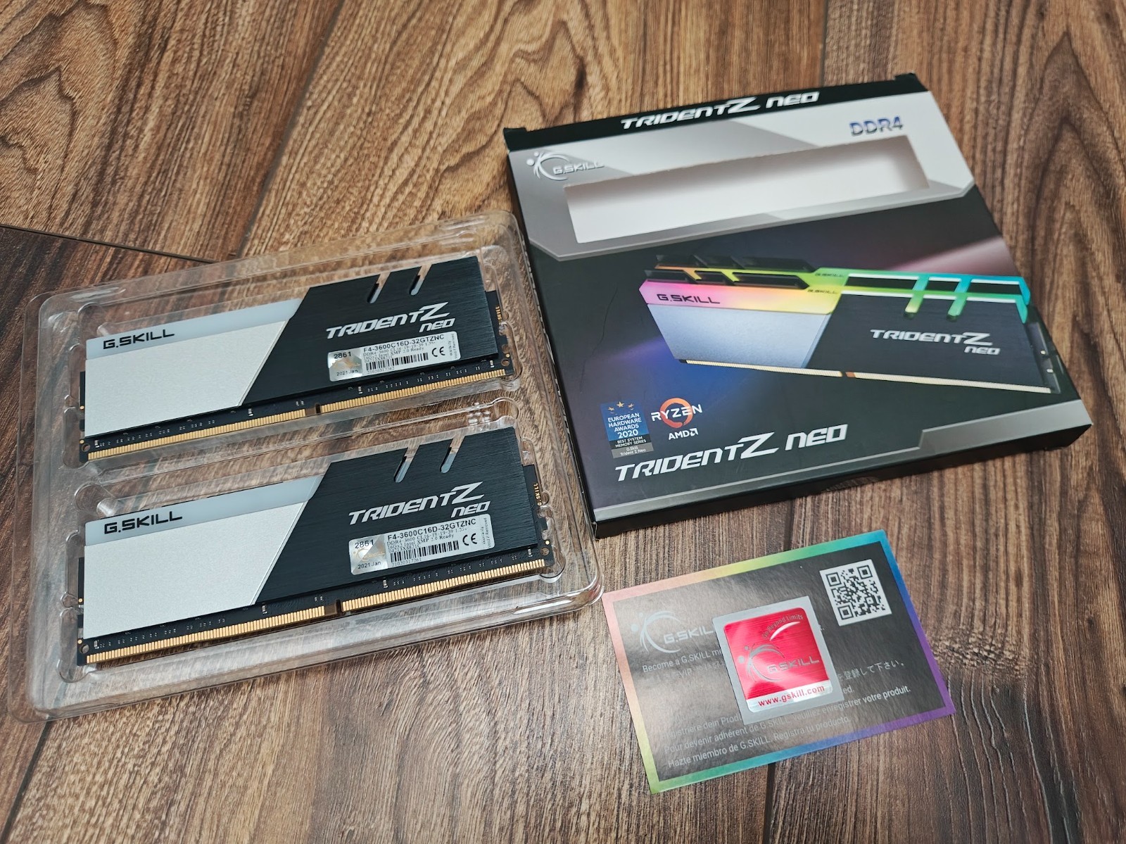 G.SKILL Trident Z Neo (AMD Ryzen) 32GB (2 x 16GB) DDR4 3600 RGB RAM G.SKILL Trident Z Neo (AMD Ryzen) 32GB (2 x 16GB) DDR4 3600 RGB RAM