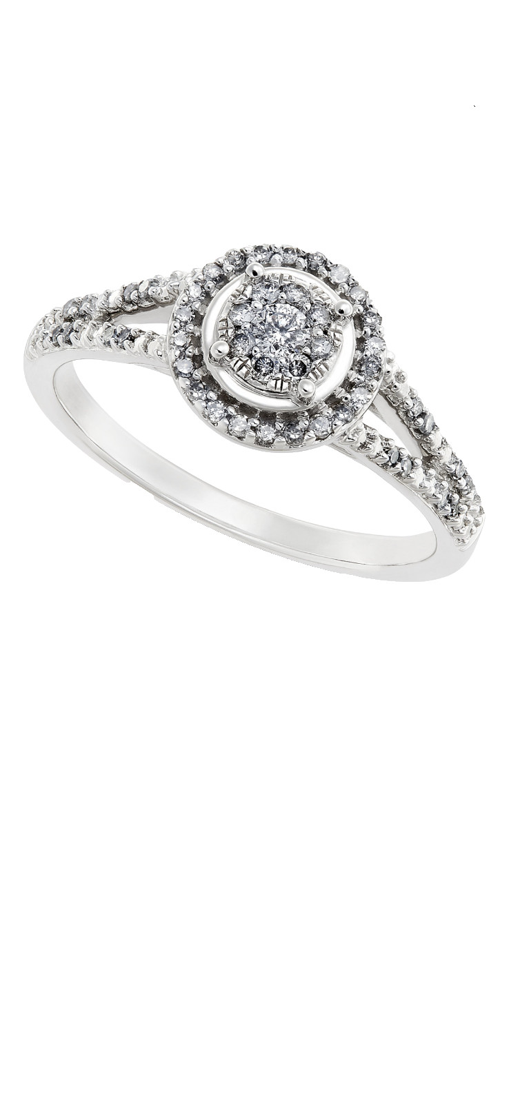 Diamond Promise Ring in 10k White Gold Diamond Promise Ring in 10k White Gold