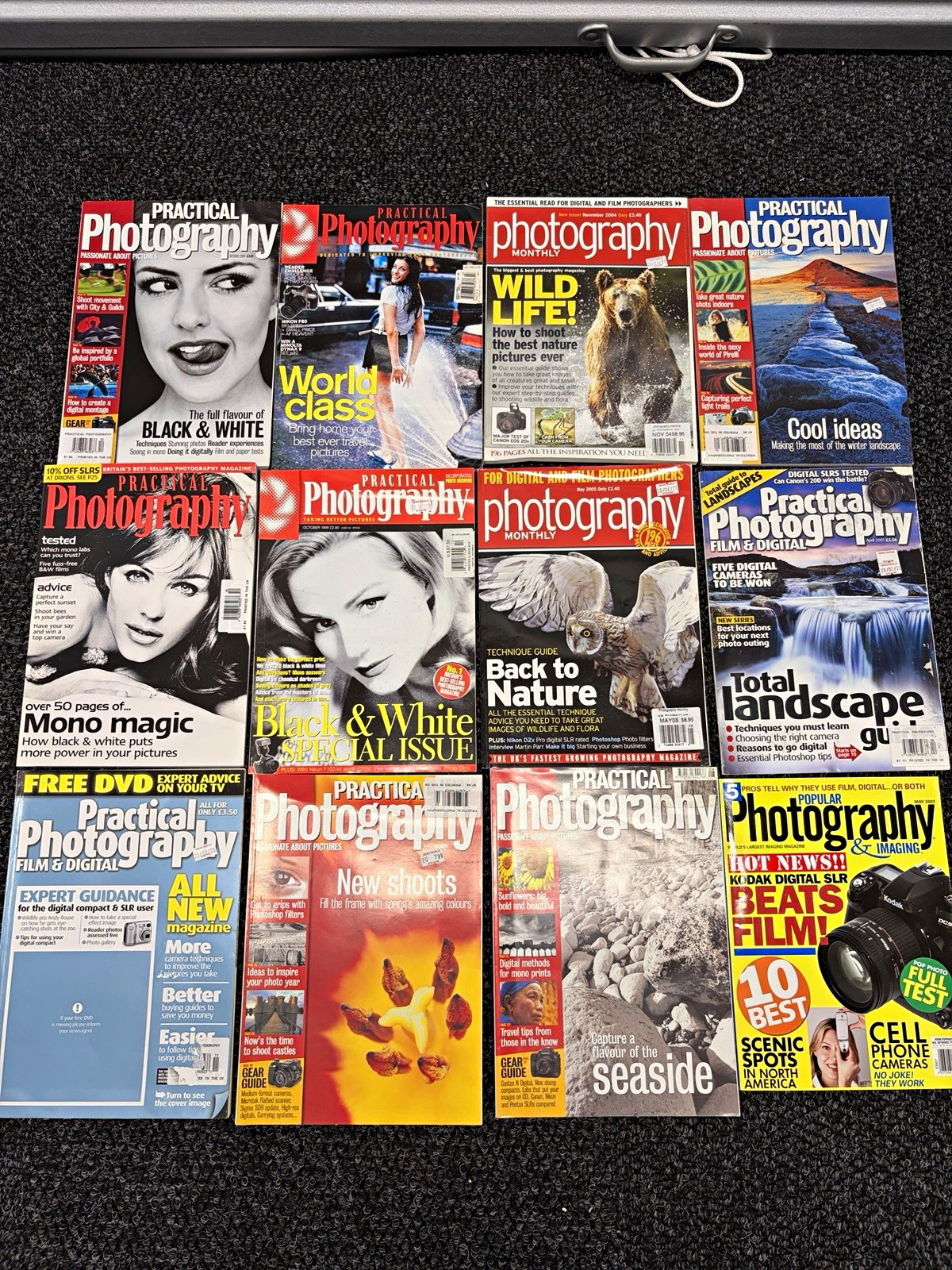 Vintage Photography Magazine Lot 12 Practical Photography 1999-2005 Film Digital