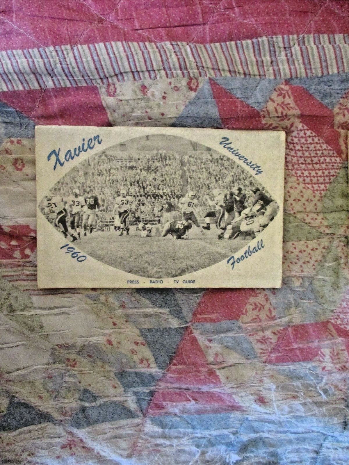 1960 XAVIER FOOTBALL MEDIA GUIDE Yearbook Press Book Program Magazine AD 1960 XAVIER FOOTBALL MEDIA GUIDE Yearbook Press Book Program Magazine AD
