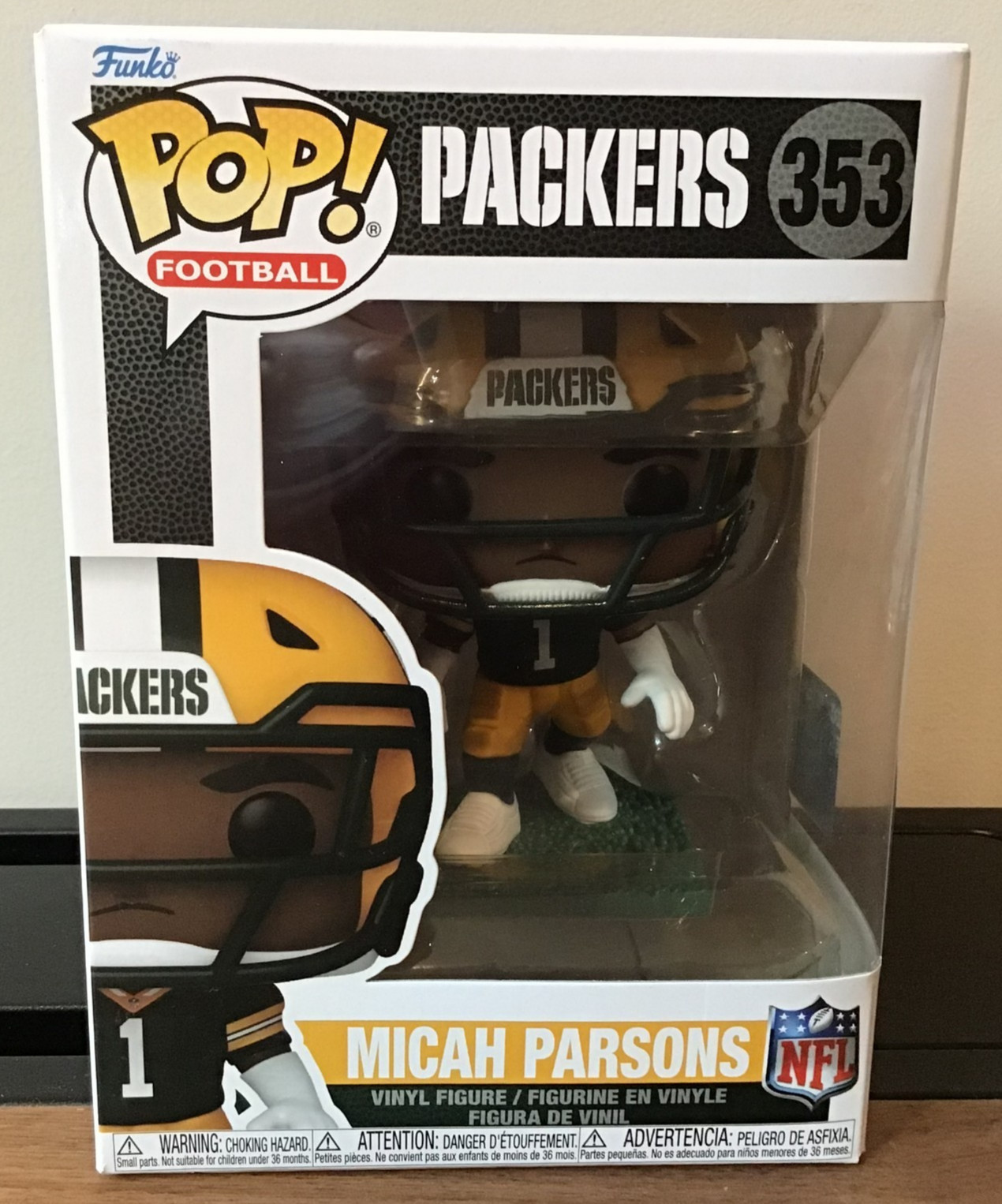 Funko Pop NFL Green Bay Packers Micah Parsons Funko Pop Vinyl Figure #353 Funko Pop NFL Green Bay Packers Micah Parsons Funko Pop Vinyl Figure #353