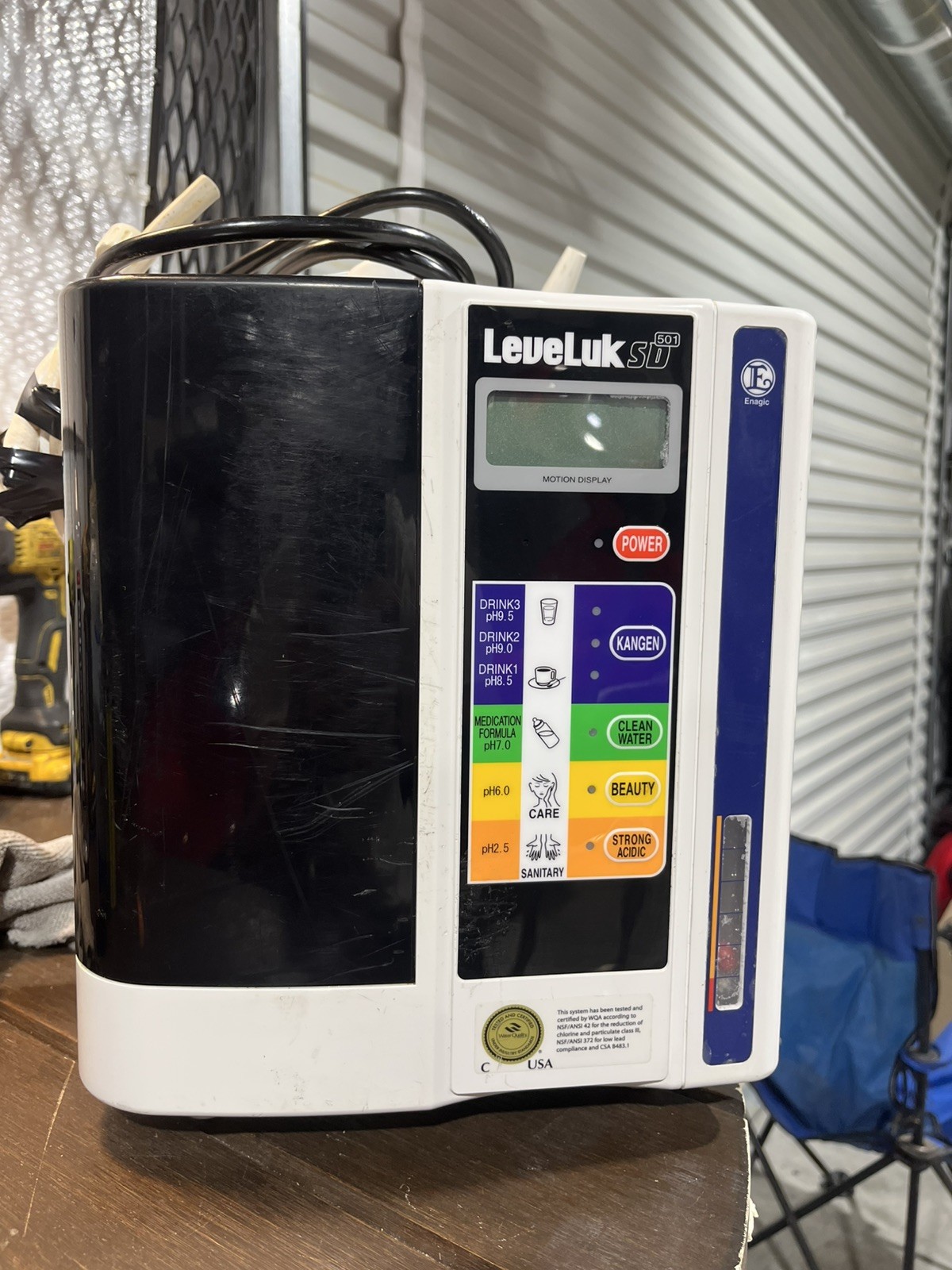 Enagic LeveLuk SD501 TYH-401 Alkaline Kangen Water Ionizer System White