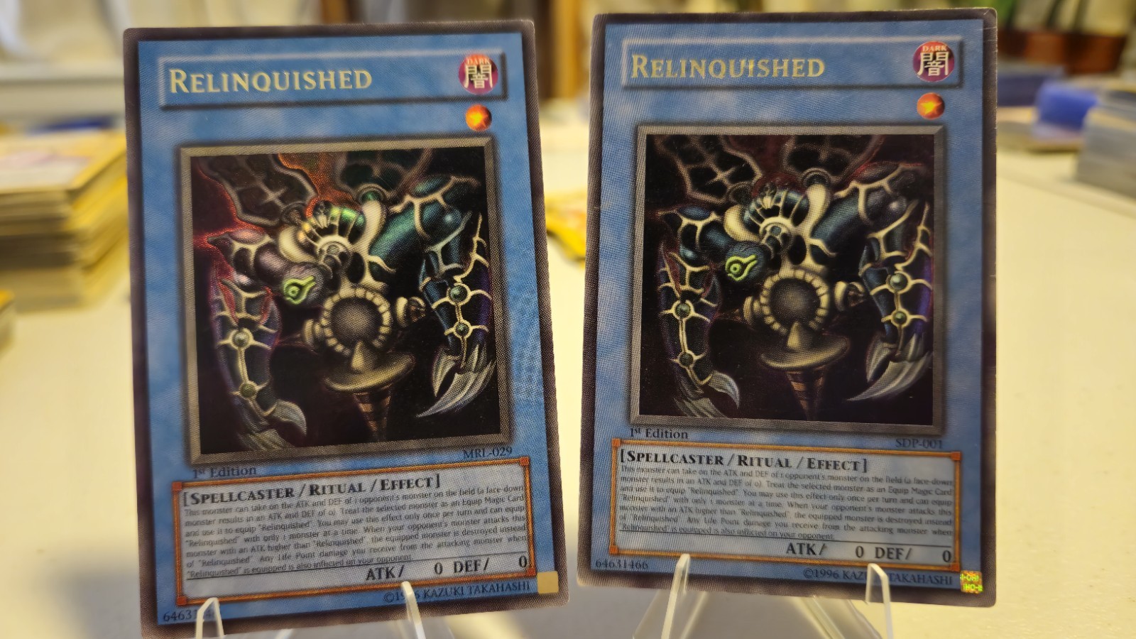Yu-Gi-Oh Relinquished SDP-001 1st Edition Ultra Rare Holo LP to MP