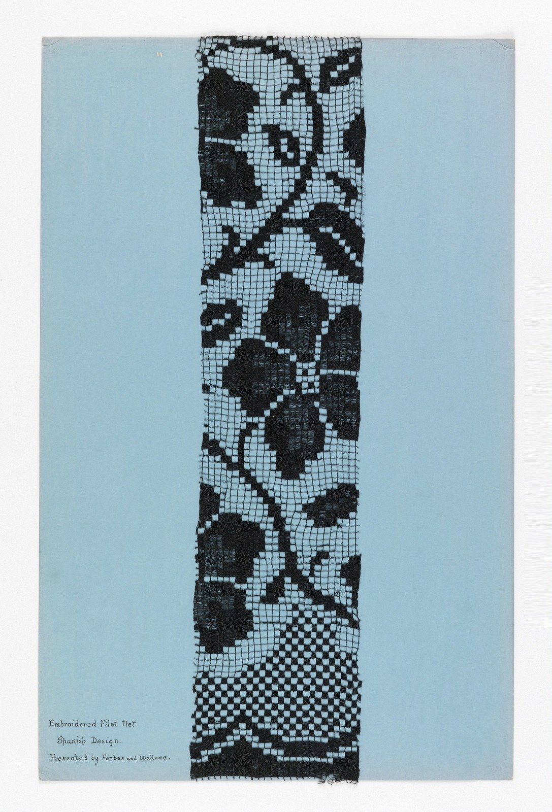 Machine-Made Openwork Lace Samples Vintage 1910s Art Reprint Wall Art