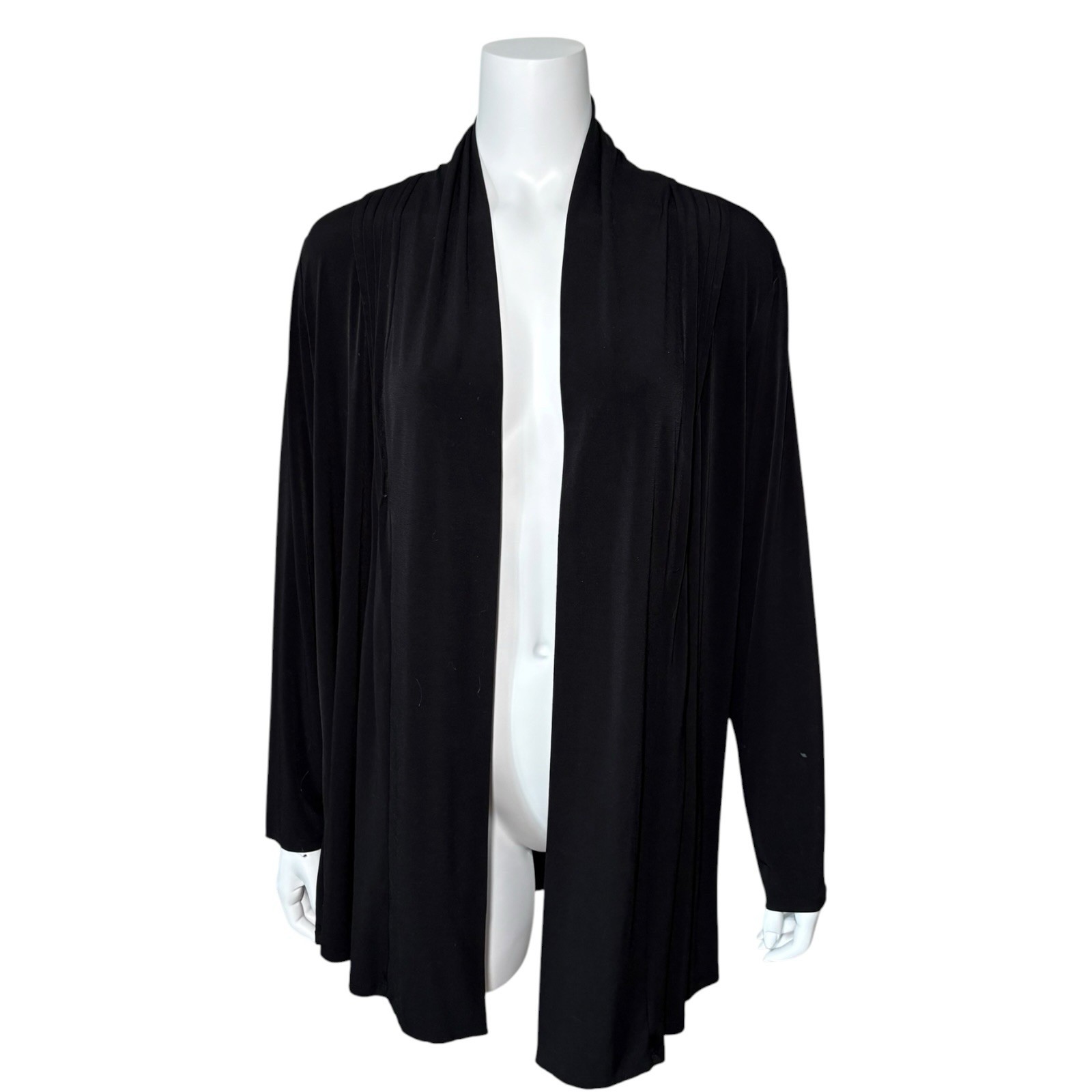 Premise Studio Cardigan Open Front Size 1x Buttery Stretchy Long Sleeve Black Premise Studio Cardigan Open Front Size 1x Buttery Stretchy Long Sleeve Black