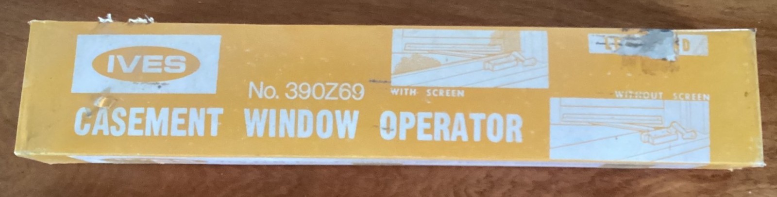Casement Window Operator Vintage Ives 390Z69 Bronze Left Hand Made USA