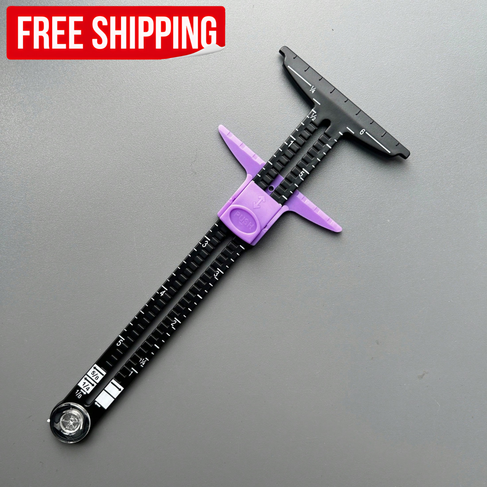 5-in-1 Sliding Sewing Gauge Inch Ruler Aluminum Quilting Tailor Measuring Tool 5-in-1 Sliding Sewing Gauge Inch Ruler Aluminum Quilting Tailor Measuring Tool