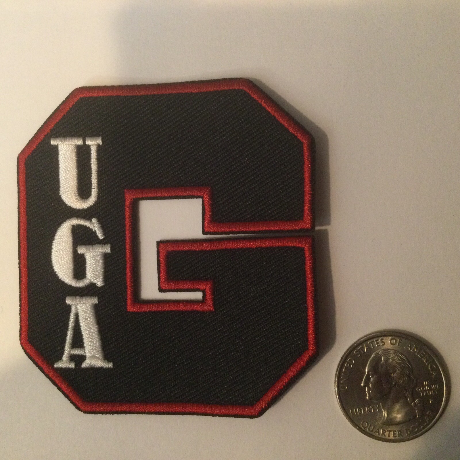 UGA University of Georgia Bulldogs Vintage Embroidered Iron On Patch 3” X 2.75 UGA University of Georgia Bulldogs Vintage Embroidered Iron On Patch 3” X 2.75