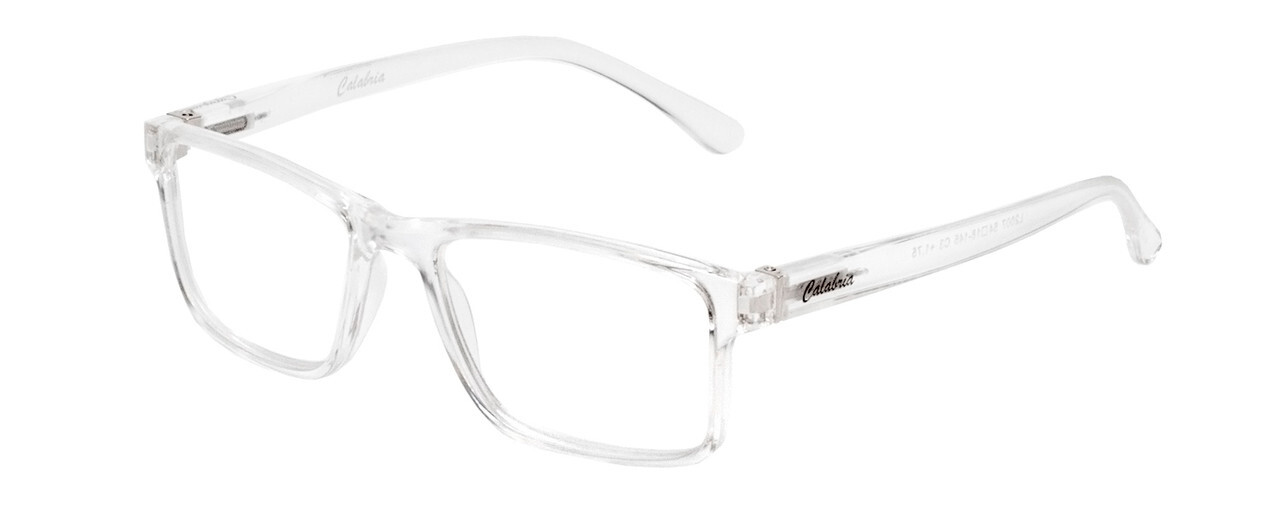Calabria L2007-C3 Unisex Full Rim Designer Reading Glasses in Crystal Clear 54mm Calabria L2007-C3 Unisex Full Rim Designer Reading Glasses in Crystal Clear 54mm